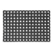 Fussabtreter Gummi 60 x 40cm Schwarz von Relaxdays