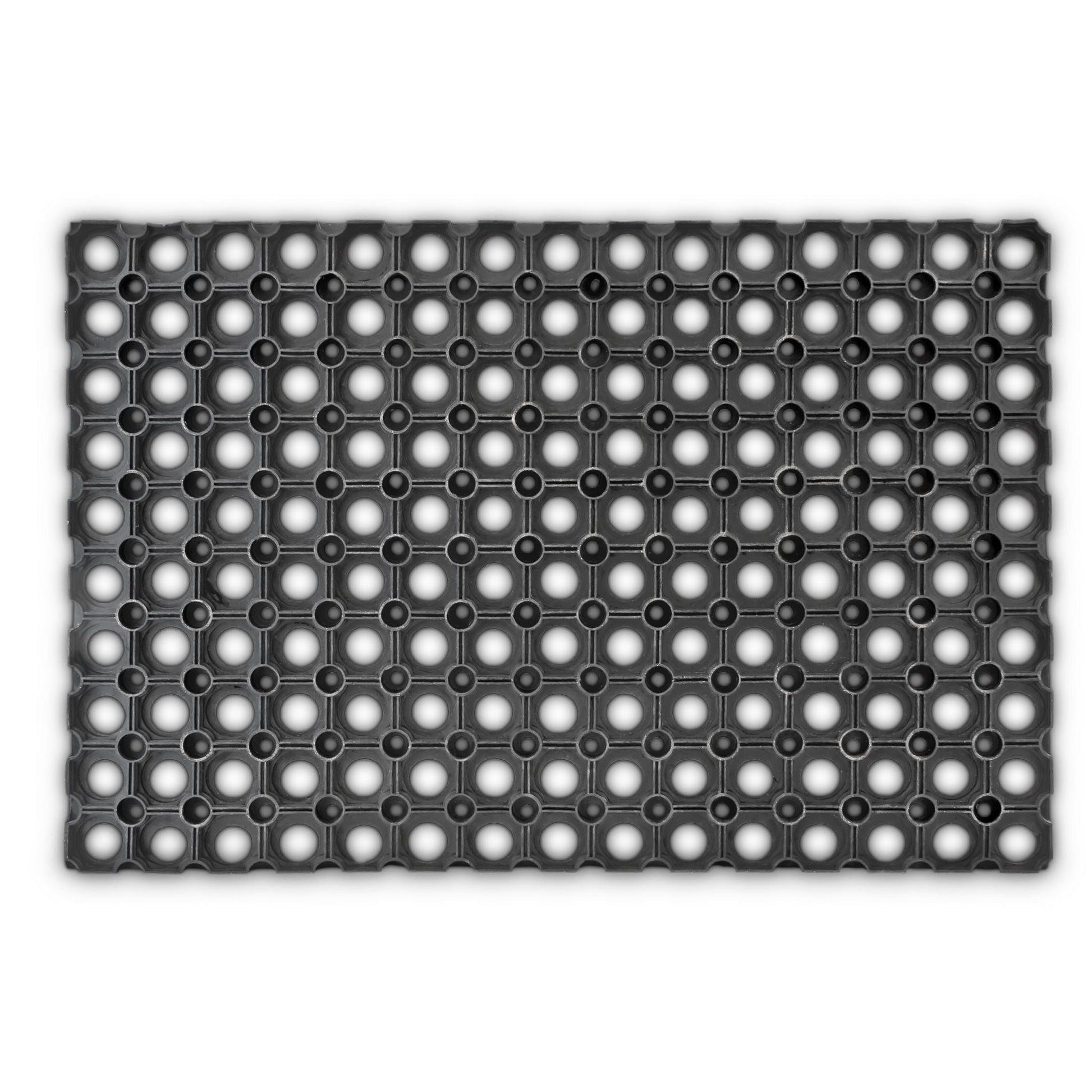 Fussabtreter Gummi 60 x 40cm Schwarz von Relaxdays