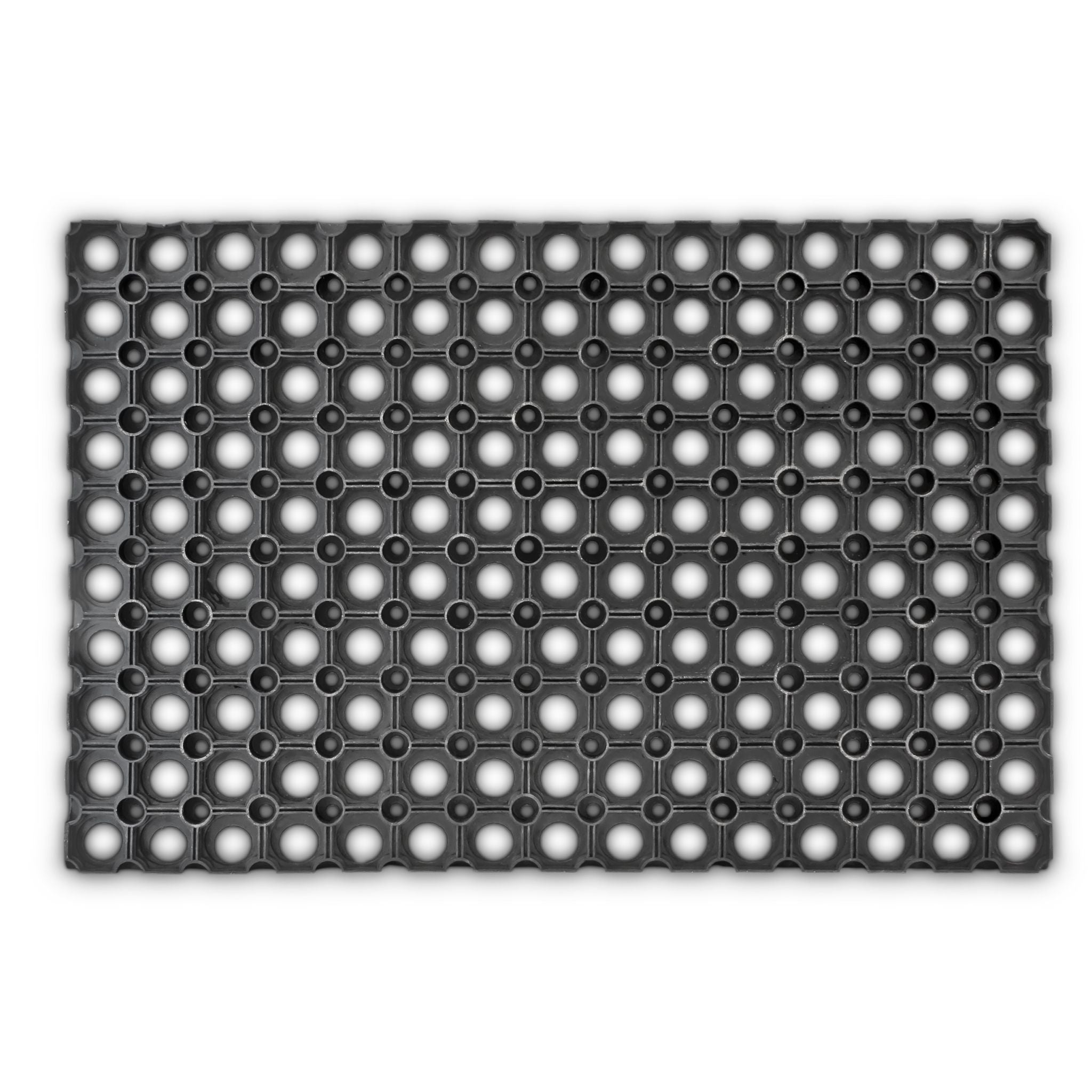 Fussabtreter Gummi 60 x 40cm Schwarz von Relaxdays