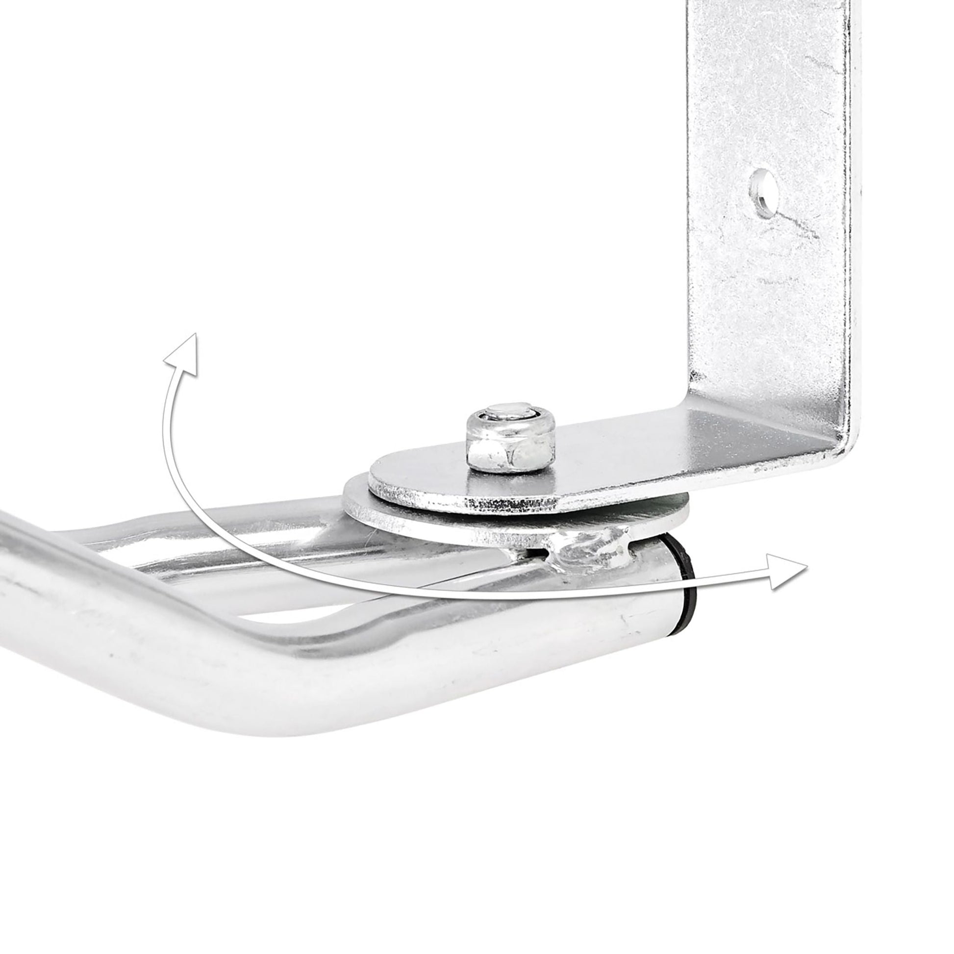 Fahrradständer Wand einstellbar Silber von Relaxdays