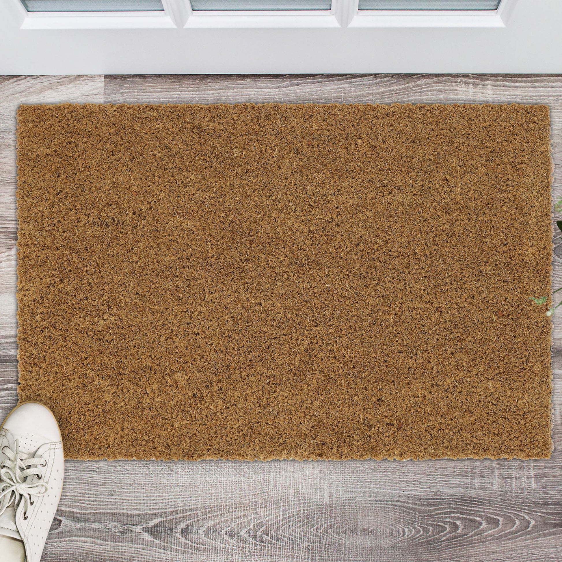 Fussmatte Kokos 60x40cm Hellbraun von Relaxdays