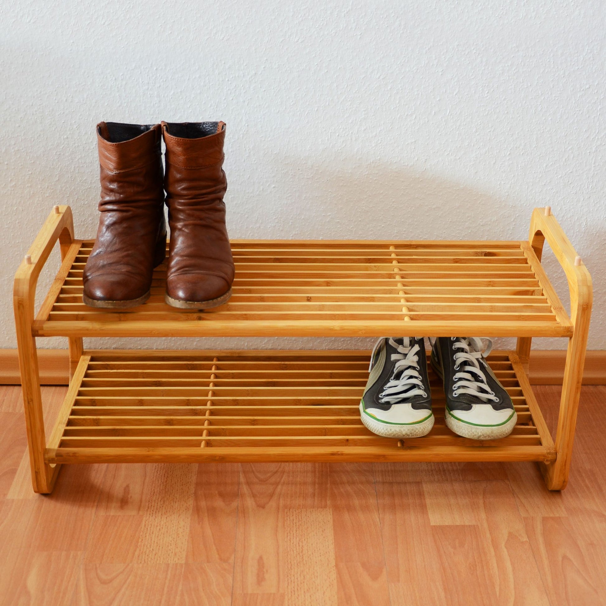Schuhregal Bambus Hellbraun von Relaxdays