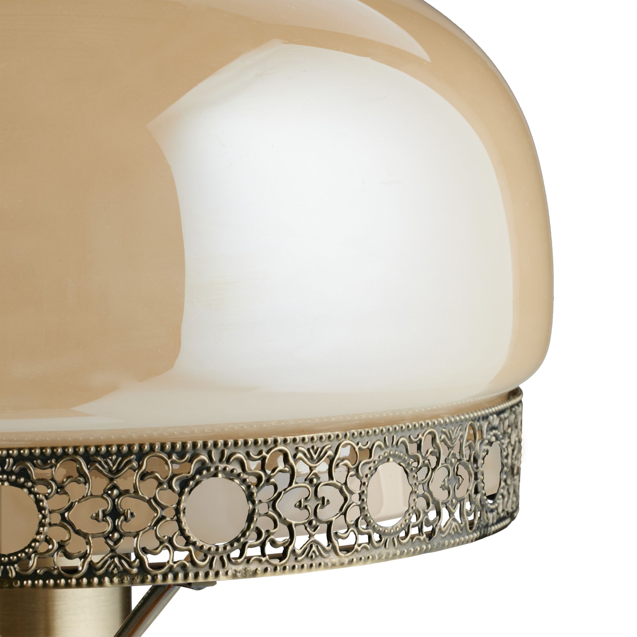 Tischlampe Beige Antik Look Beige-Dunkelbraun von Relaxdays
