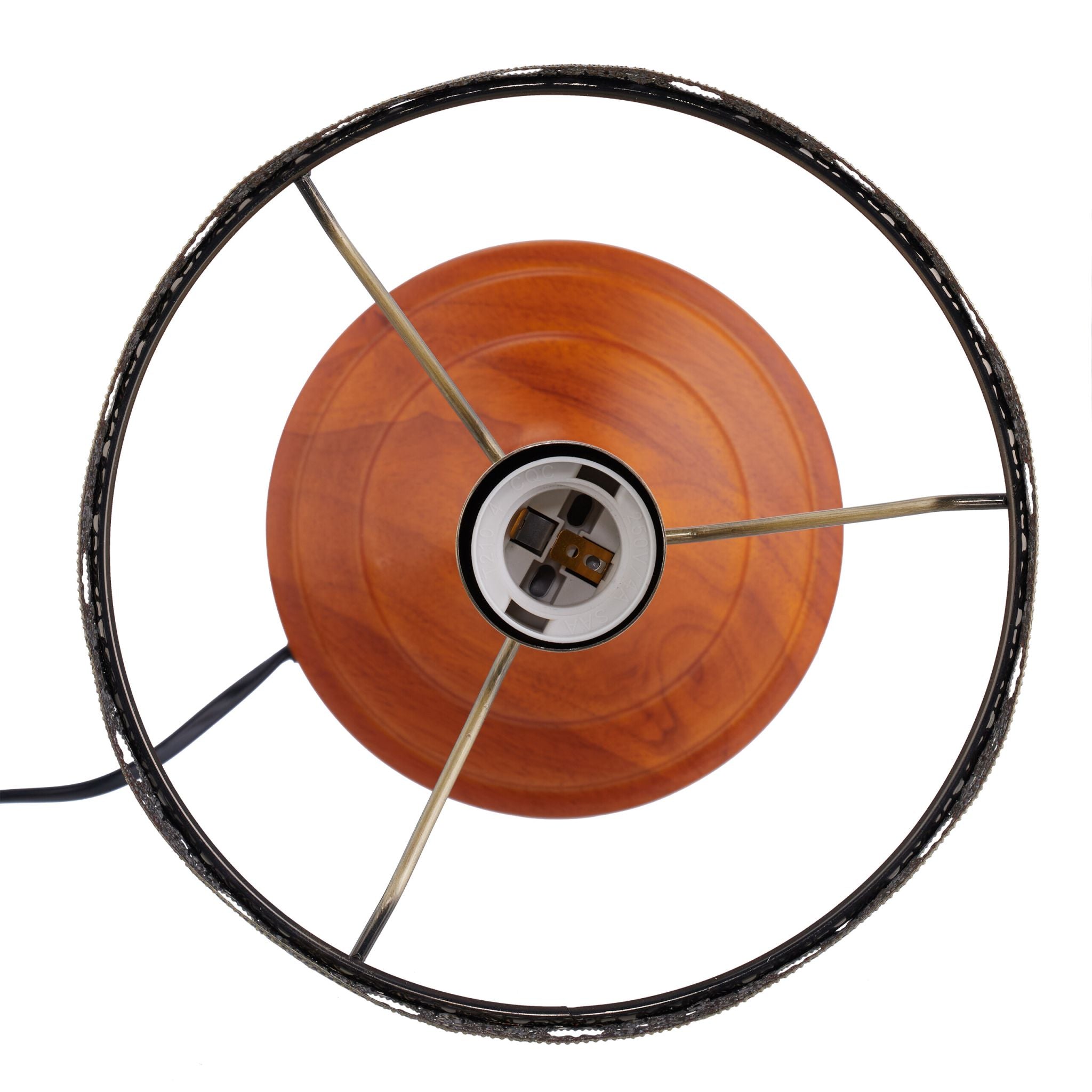 Tischlampe Beige Antik Look Beige-Dunkelbraun von Relaxdays