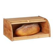 Brotkasten Bambus Hellbraun von Relaxdays
