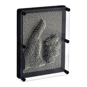 3D Nagelbrett Schwarz-Silber-Transparent
