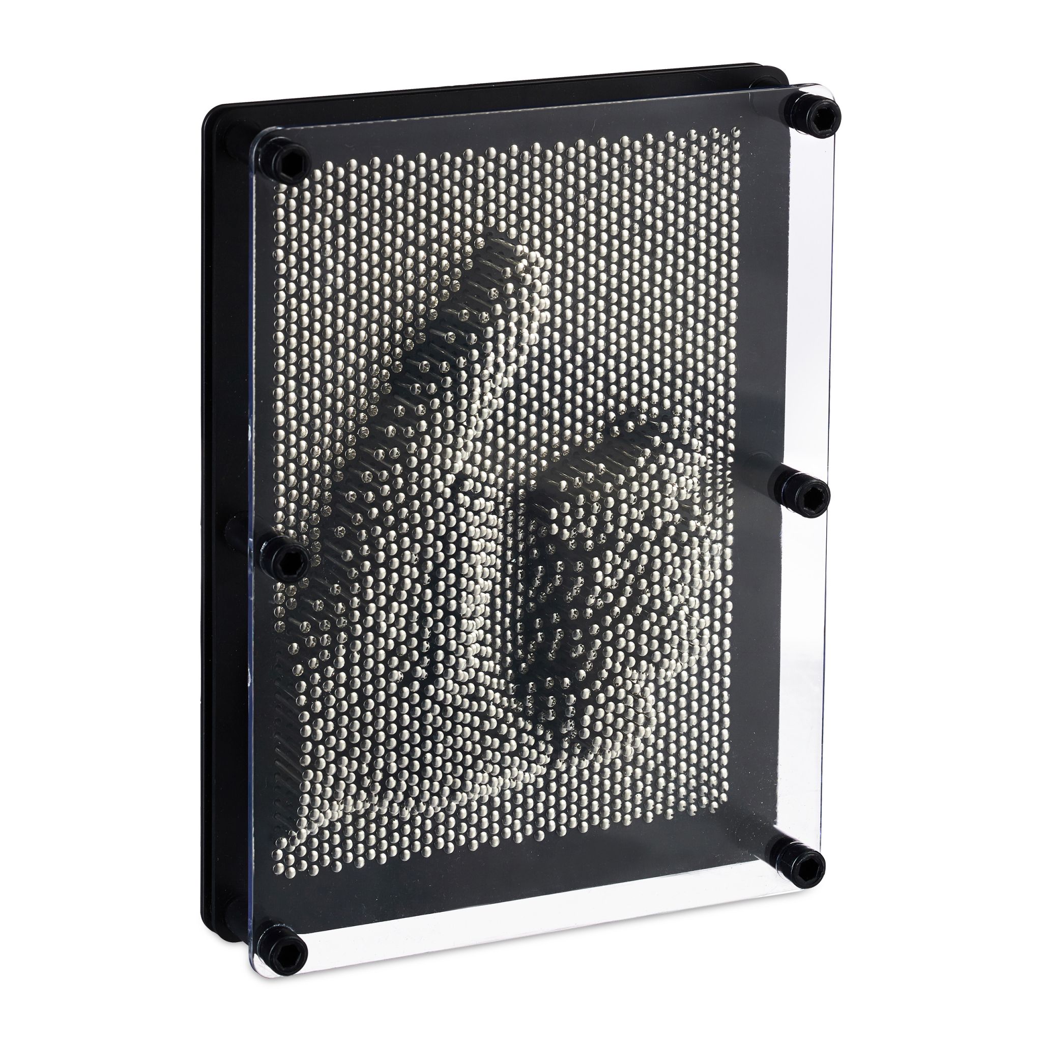 3D Nagelbrett Schwarz-Silber-Transparent