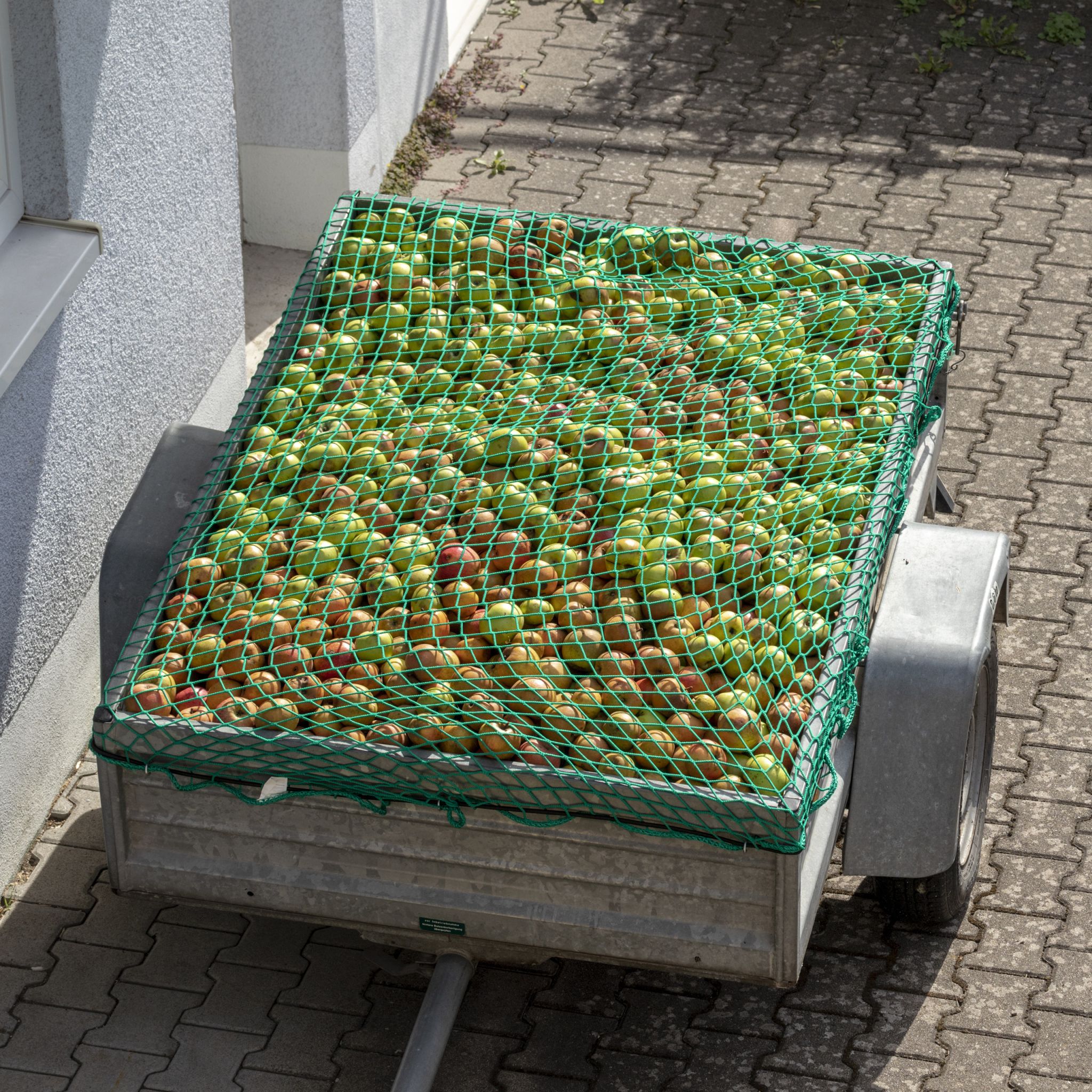 Anhängernetz 2 x 3 m Grün-Schwarz von Relaxdays