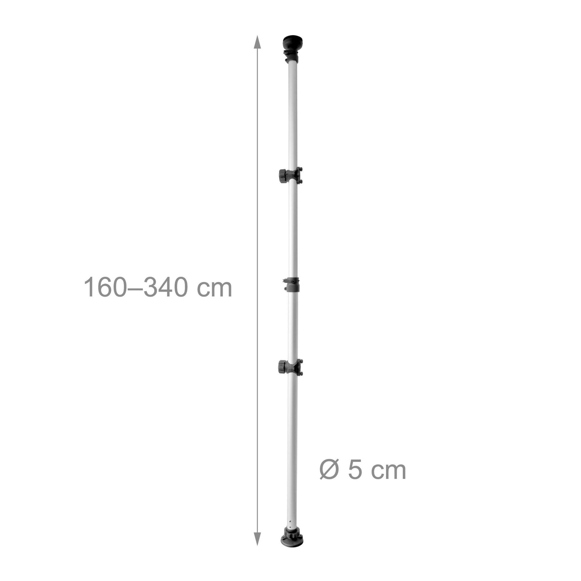 Teleskop Fahrradhalterung für 2 Räder Schwarz-Silber von Relaxdays