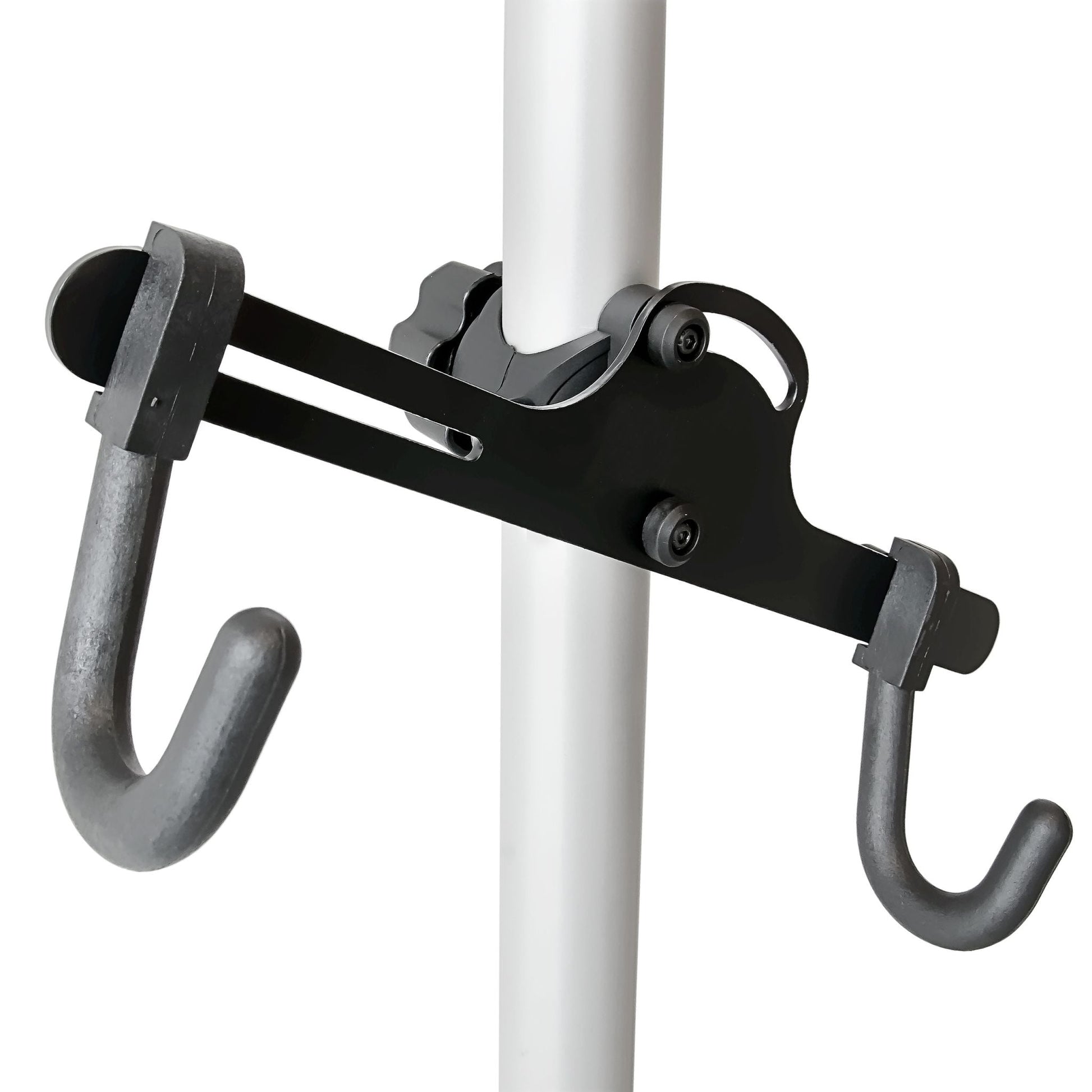 Teleskop Fahrradhalterung für 2 Räder Schwarz-Silber von Relaxdays
