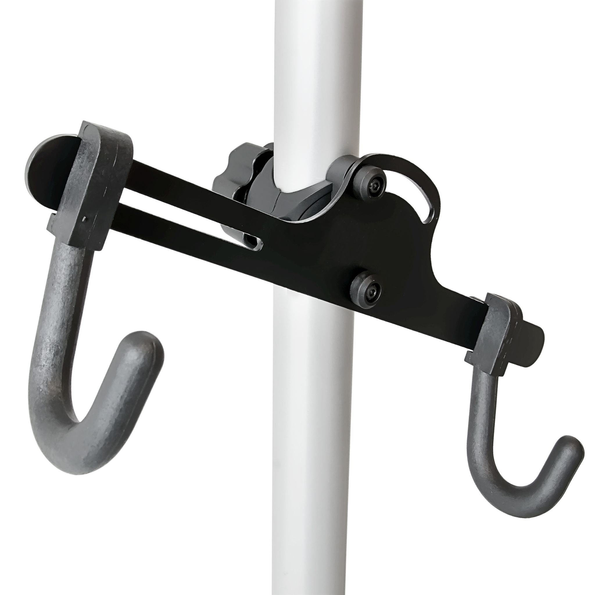 Teleskop Fahrradhalterung für 2 Räder Schwarz-Silber von Relaxdays