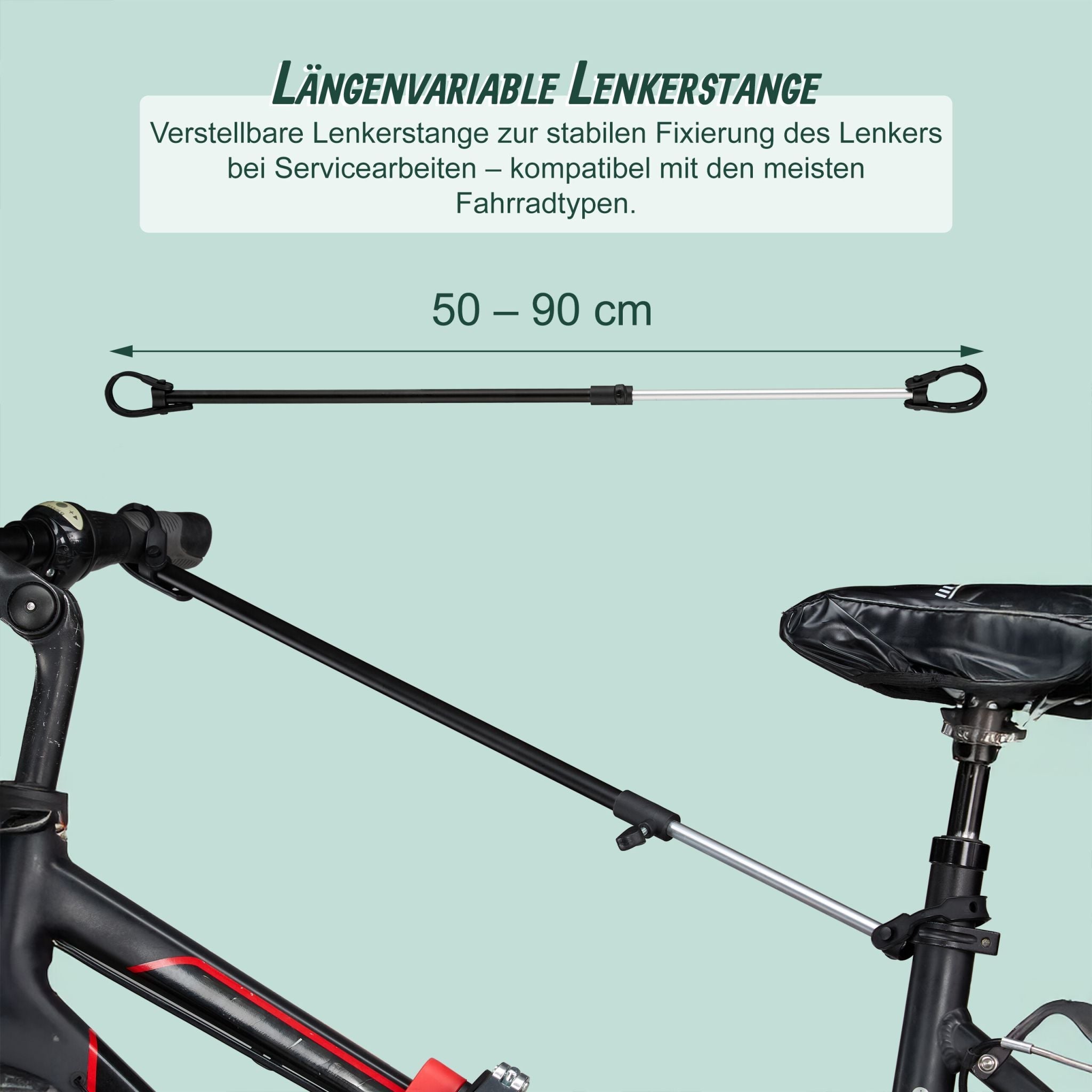Fahrrad Montageständer bis 30 kg Schwarz von Relaxdays