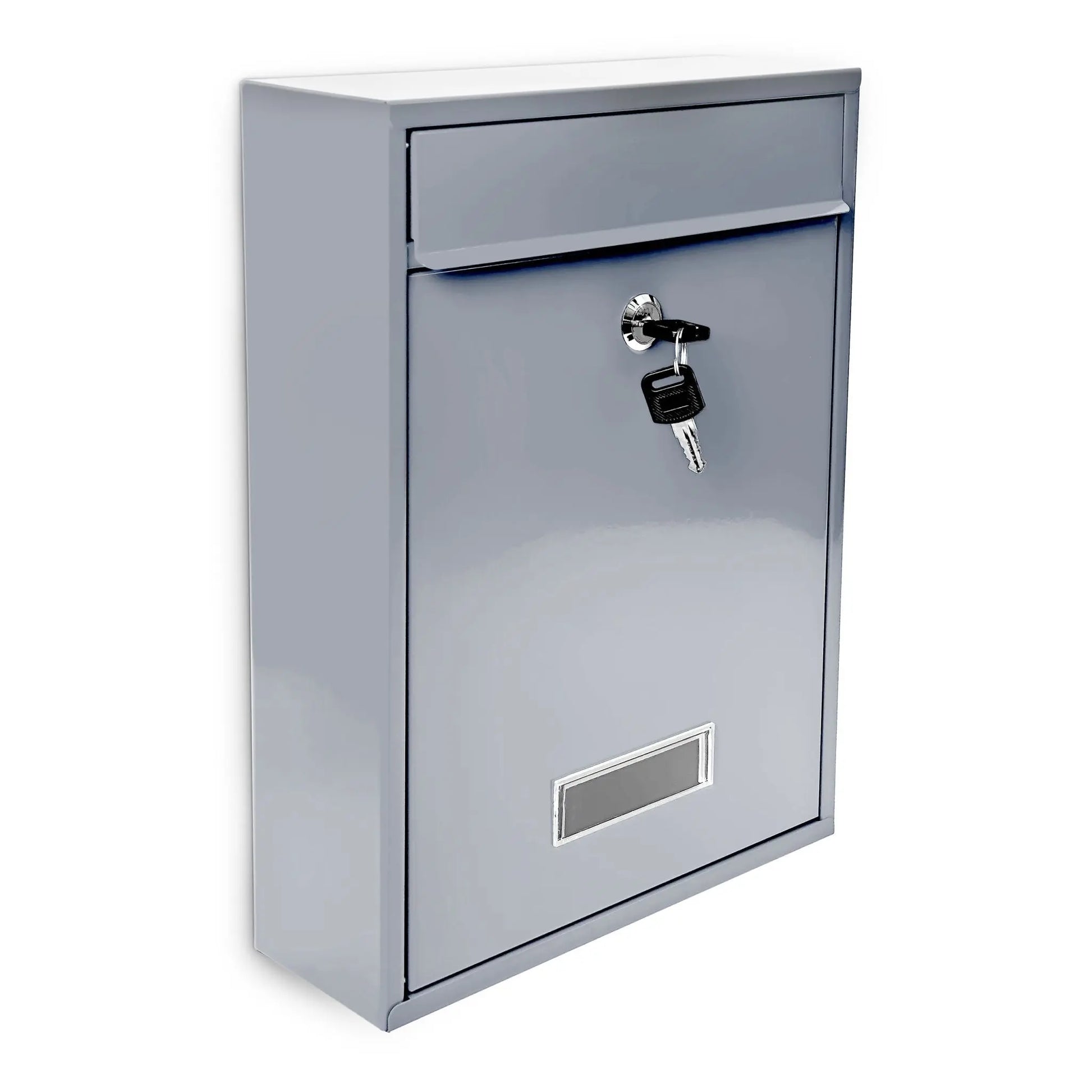 Briefkasten Design 35cm Farbauswahl Silber von Relaxdays