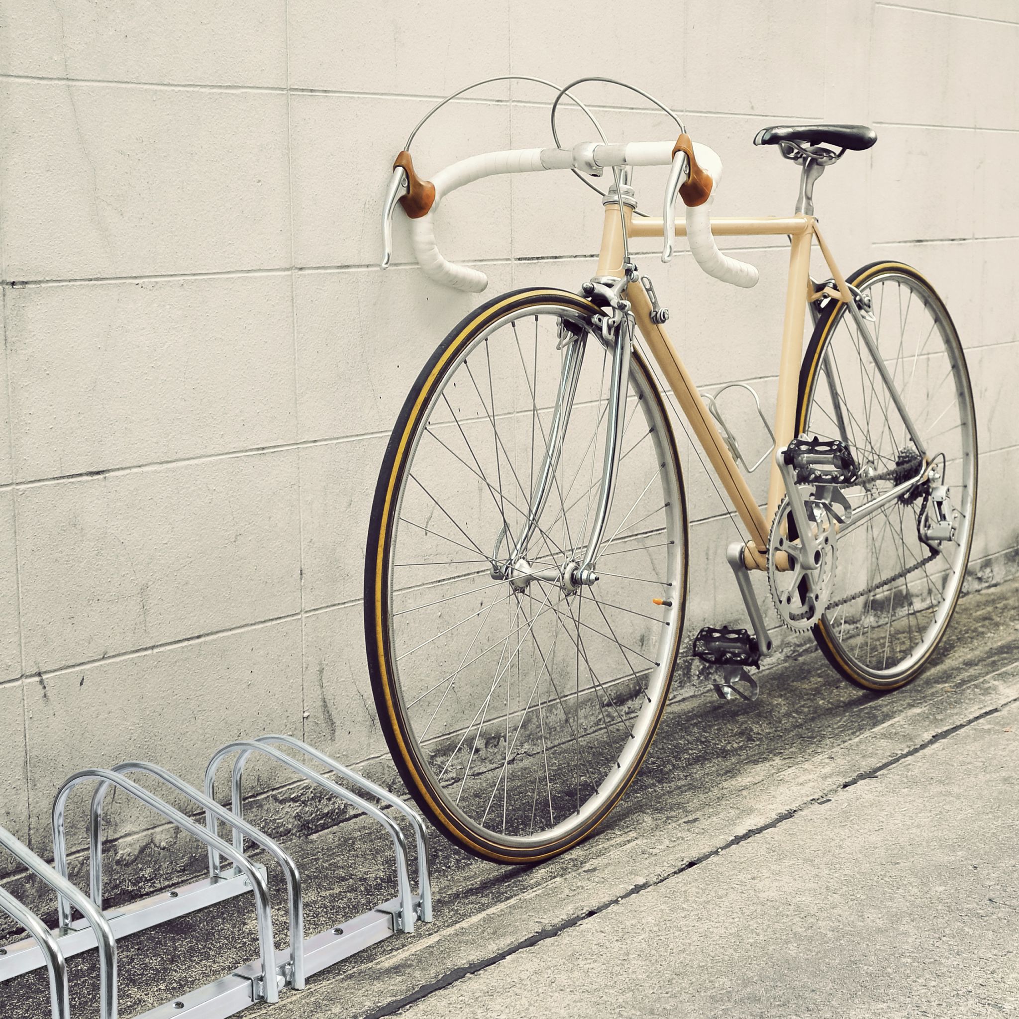 Fahrradständer 3 Fahrräder Stahl Silber von Relaxdays