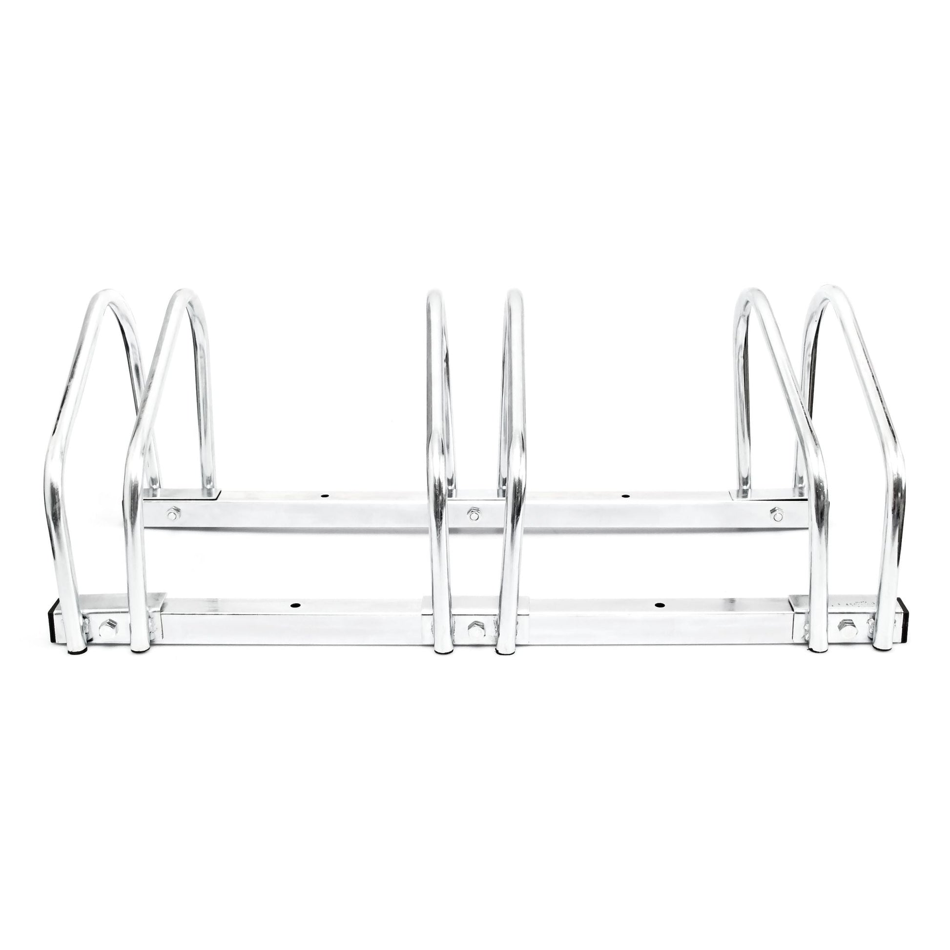Fahrradständer 3 Fahrräder Stahl Silber von Relaxdays