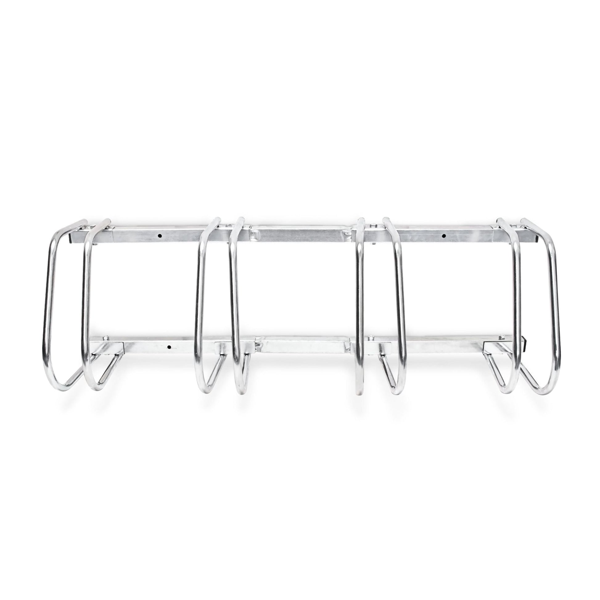 Fahrradständer 4 Fahrräder Stahl 1m Silber von Relaxdays