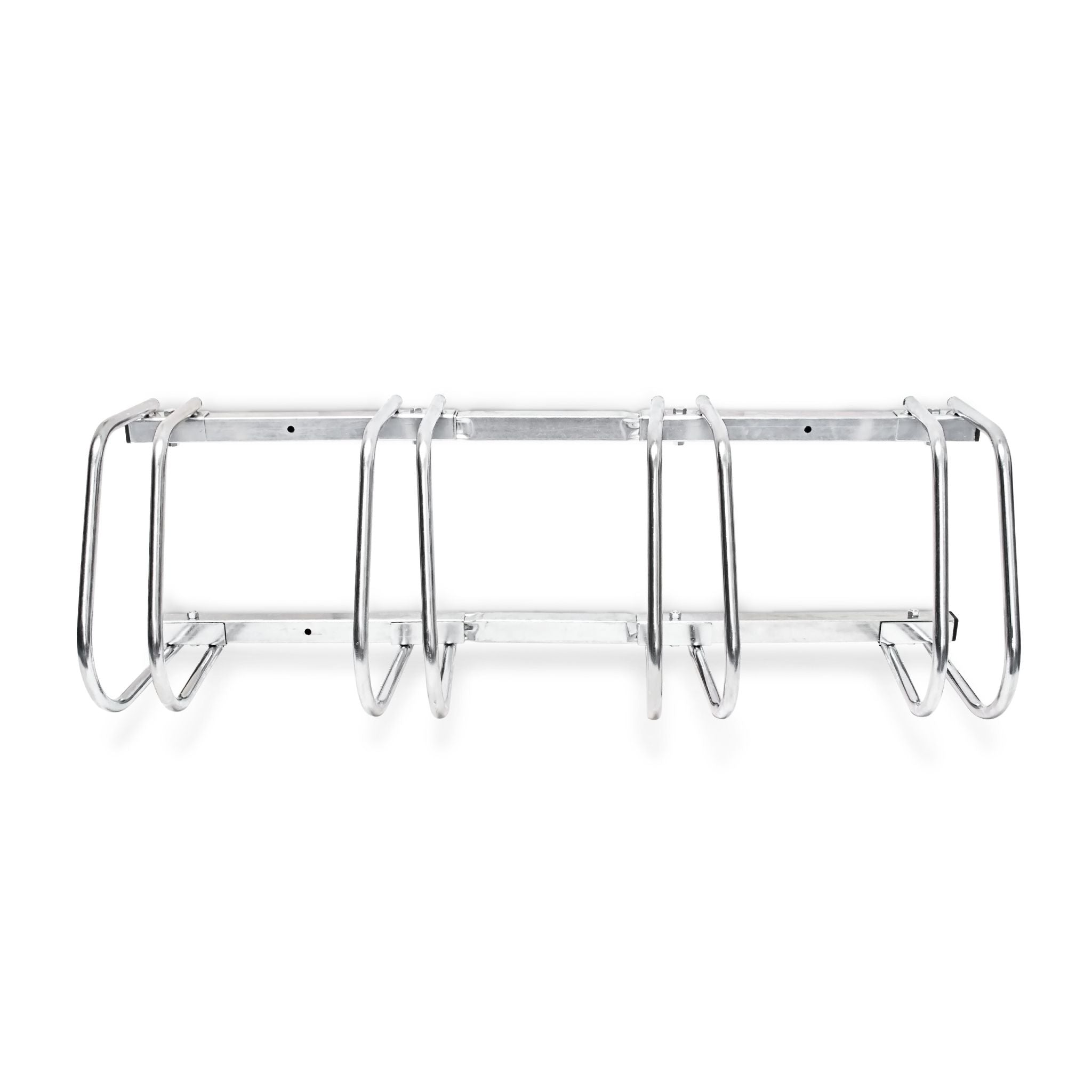 Fahrradständer 4 Fahrräder Stahl 1m Silber von Relaxdays