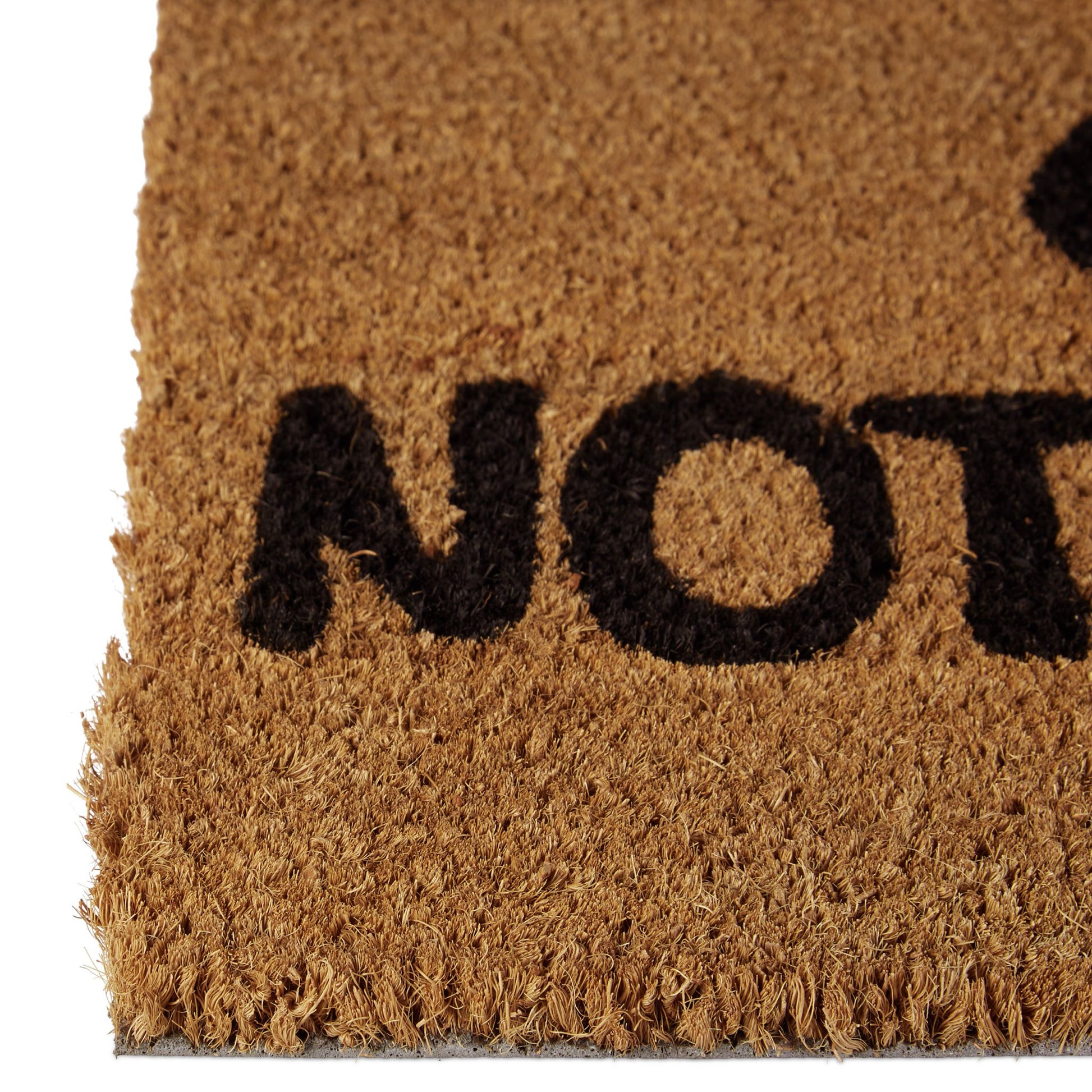 Fussmatte Oh No Kokos 40x60cm Hellbraun-Schwarz von Relaxdays