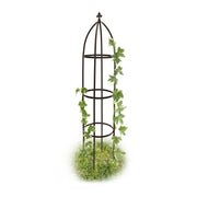 Rankhilfe Obelisk Metall 190cm Braun von Relaxdays