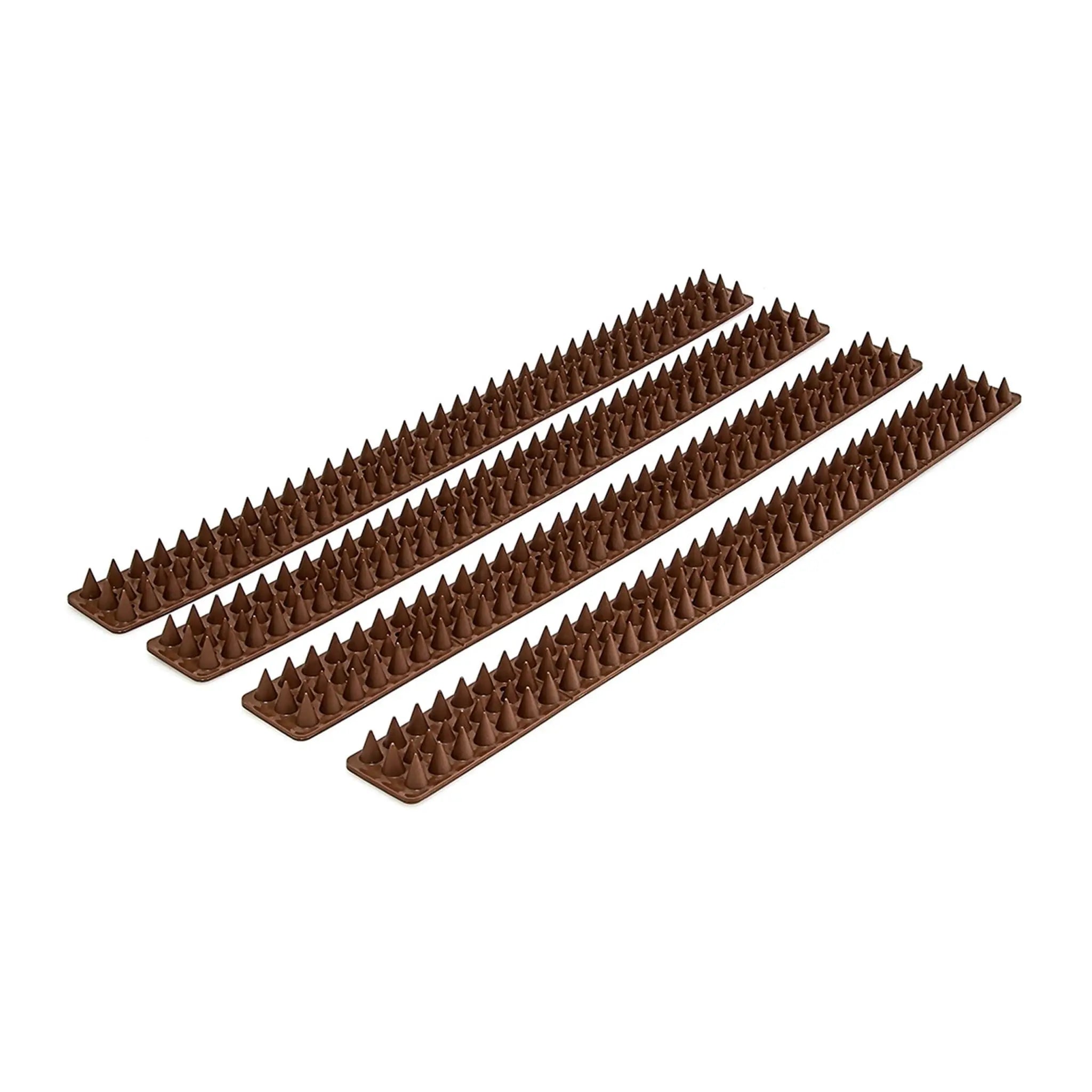 Vogelabwehr Spikes für Zäune Dunkelbraun von Relaxdays