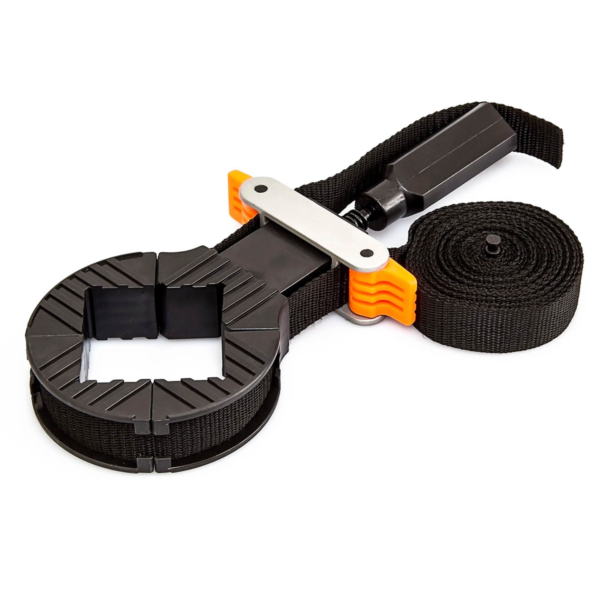 Rahmenspanner mit Spannbacken 4m Hellbraun-Schwarz von Relaxdays