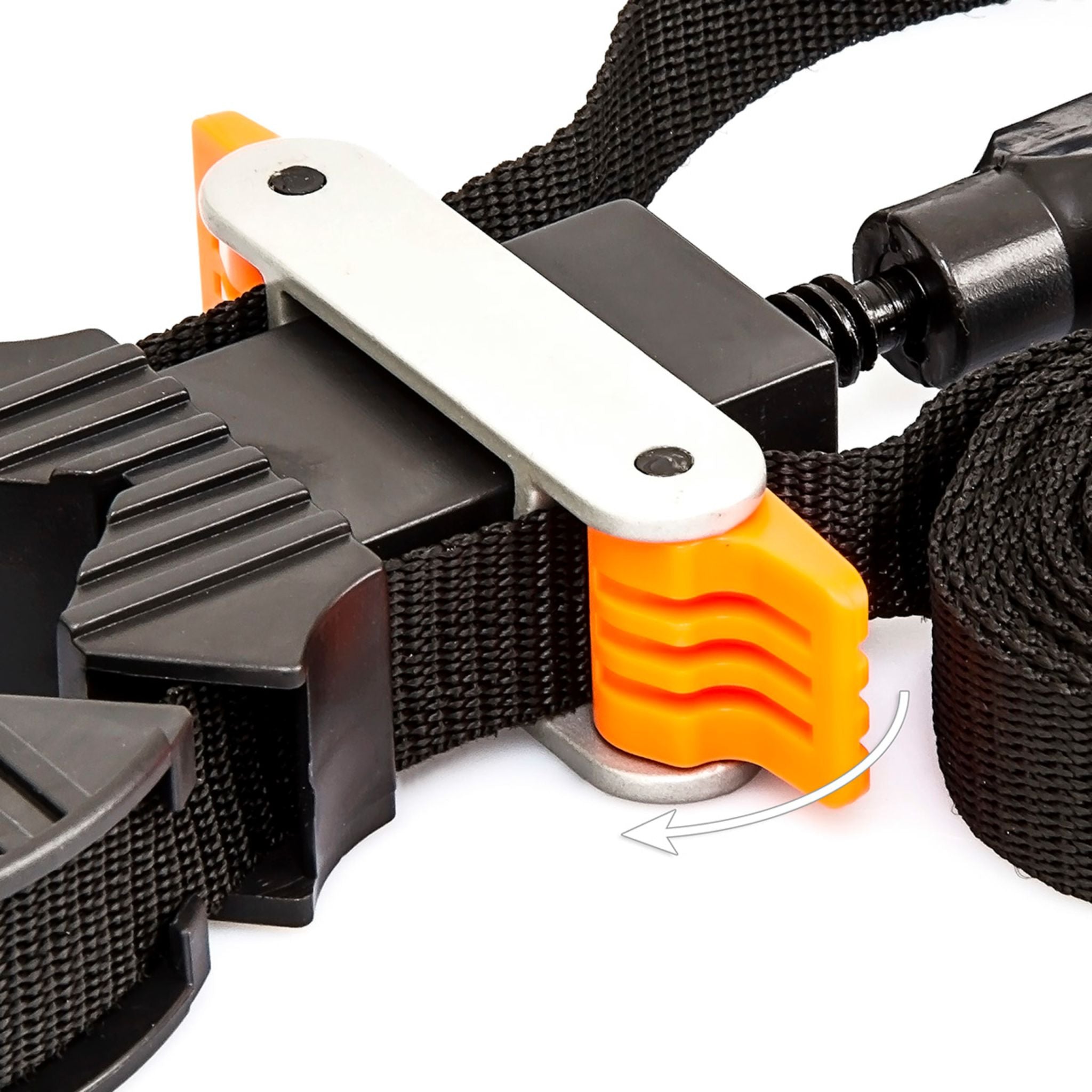 Rahmenspanner mit Spannbacken 4m Hellbraun-Schwarz von Relaxdays
