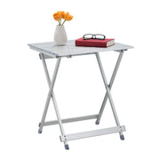 Klapptisch Aluminium Silber von Relaxdays