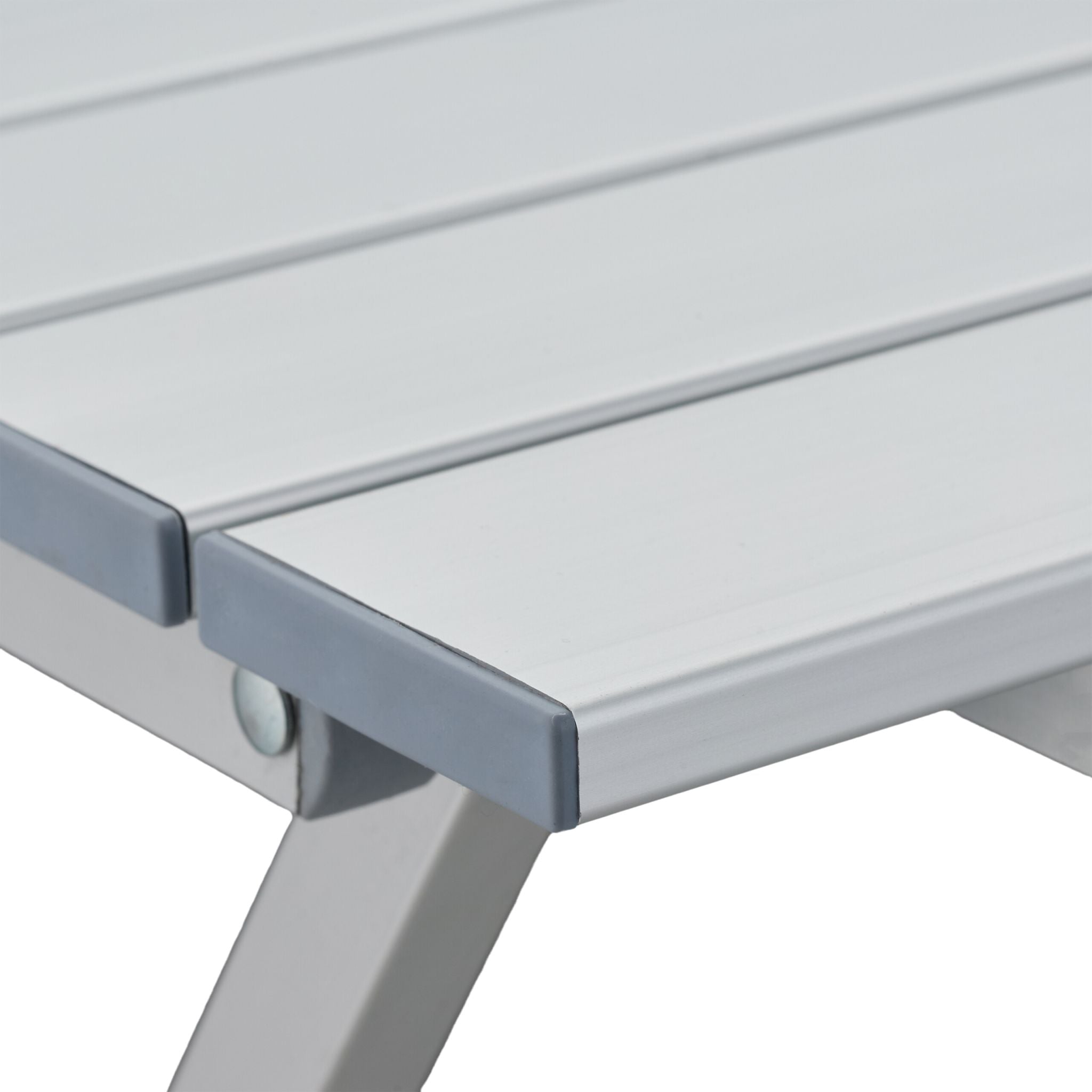 Klapptisch Aluminium Silber von Relaxdays