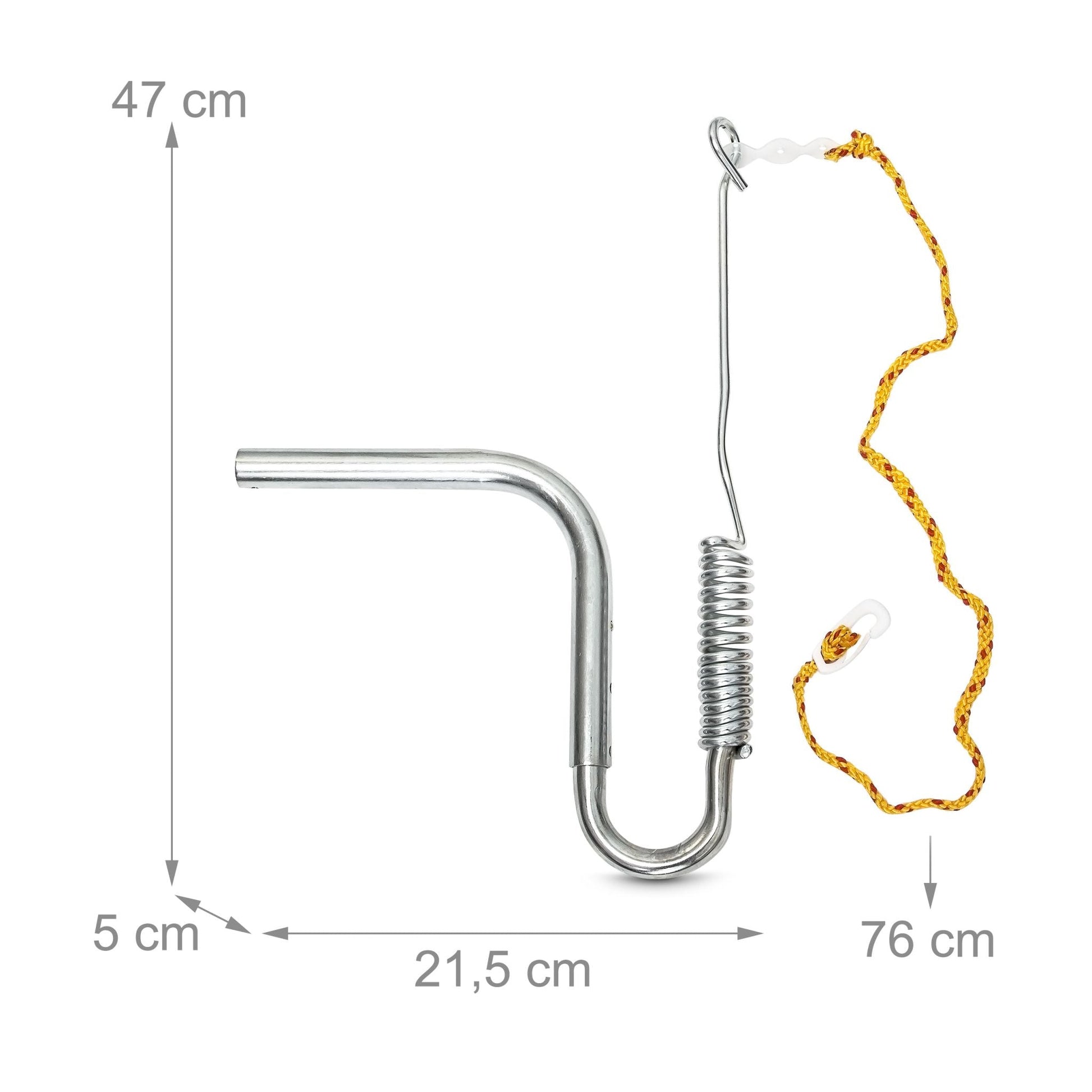 Fahrradleine mit Abstandhalter für Hunde Silber von Relaxdays