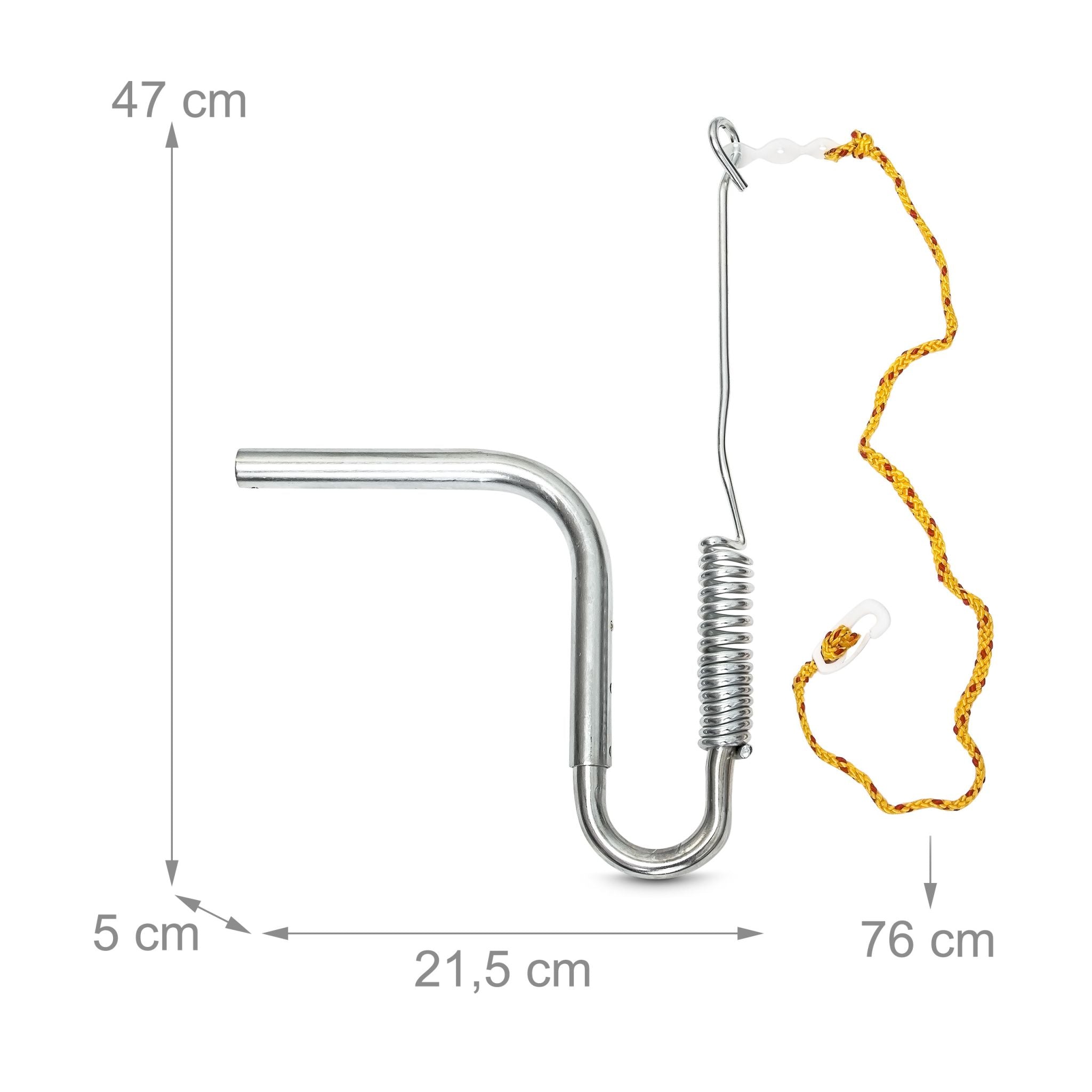 Fahrradleine mit Abstandhalter für Hunde Silber von Relaxdays