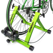 Fahrrad Rollentrainer mit 6 Gängen Grün-Schwarz von Relaxdays
