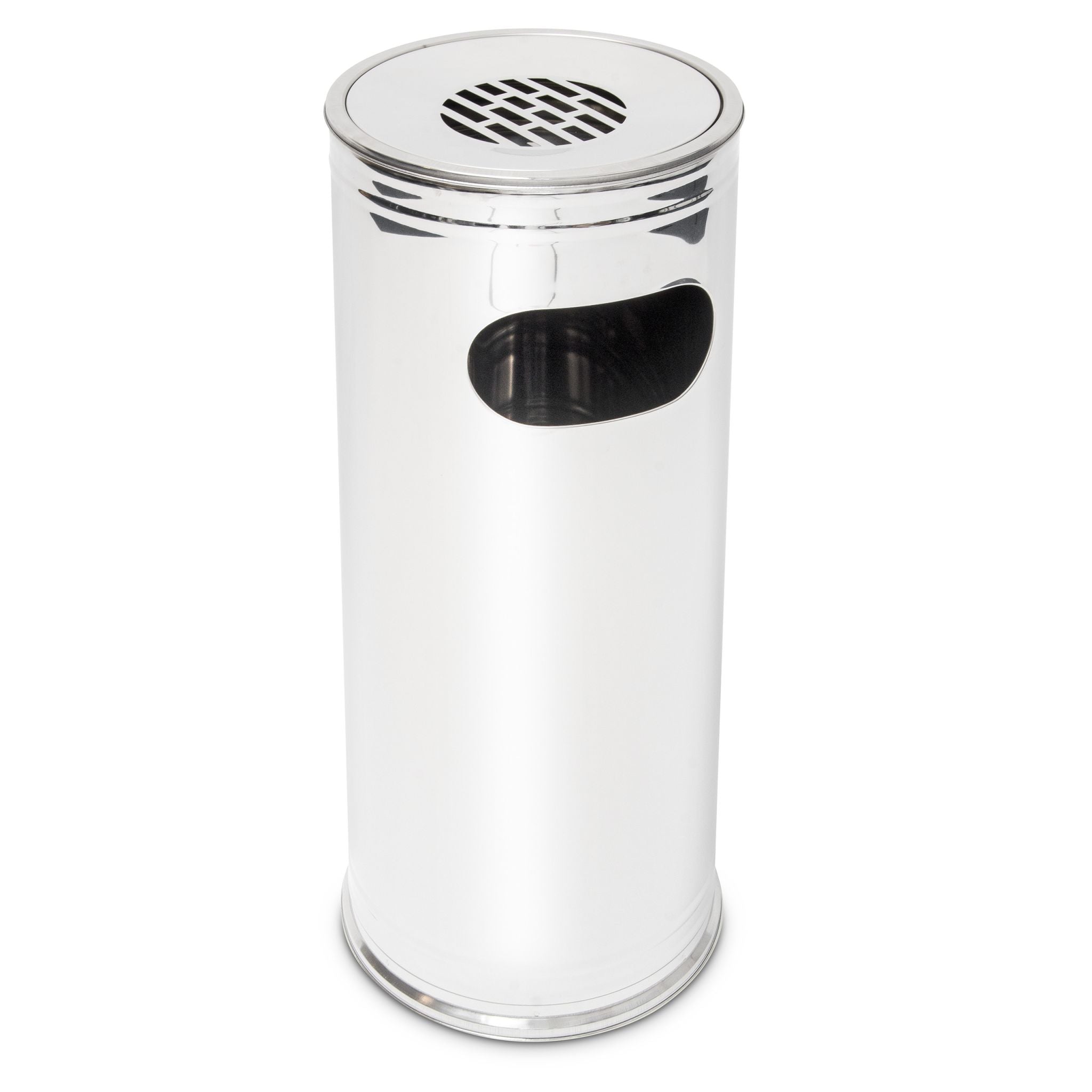Standaschenbecher sen 75cm Silber von Relaxdays