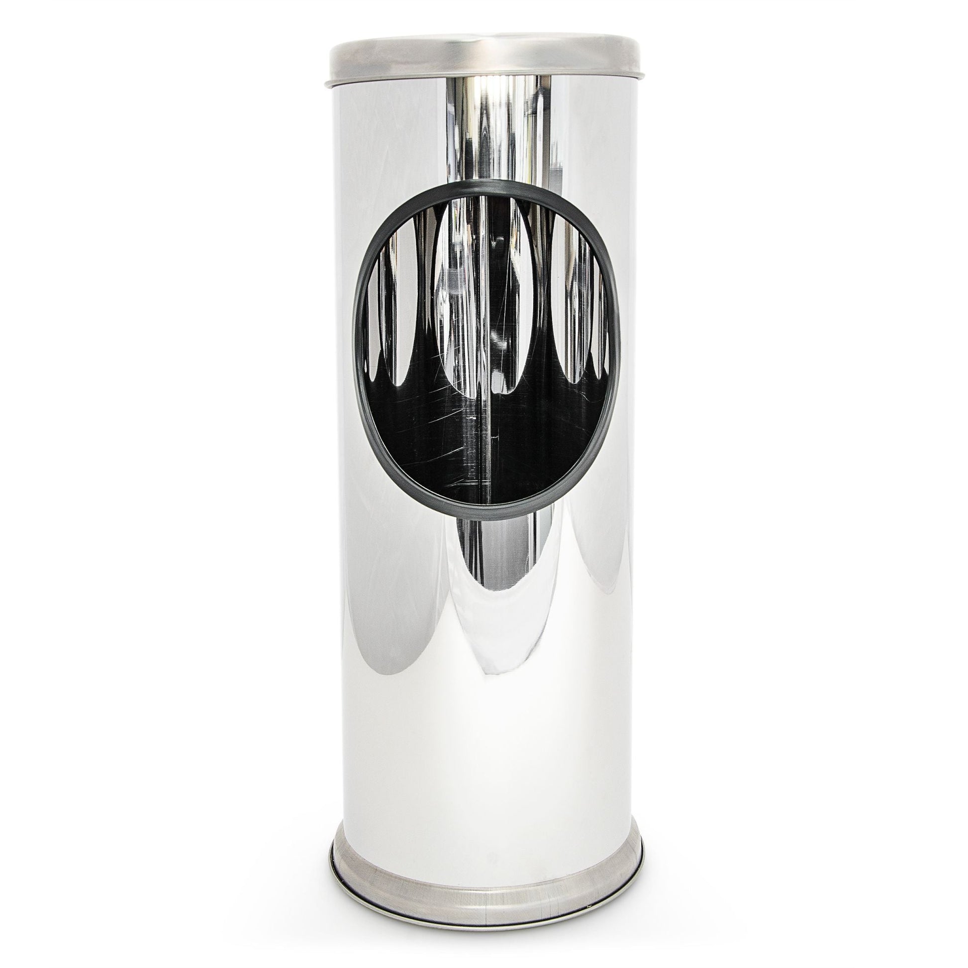 Standaschenbecher Edelstahl 37cm Silber von Relaxdays