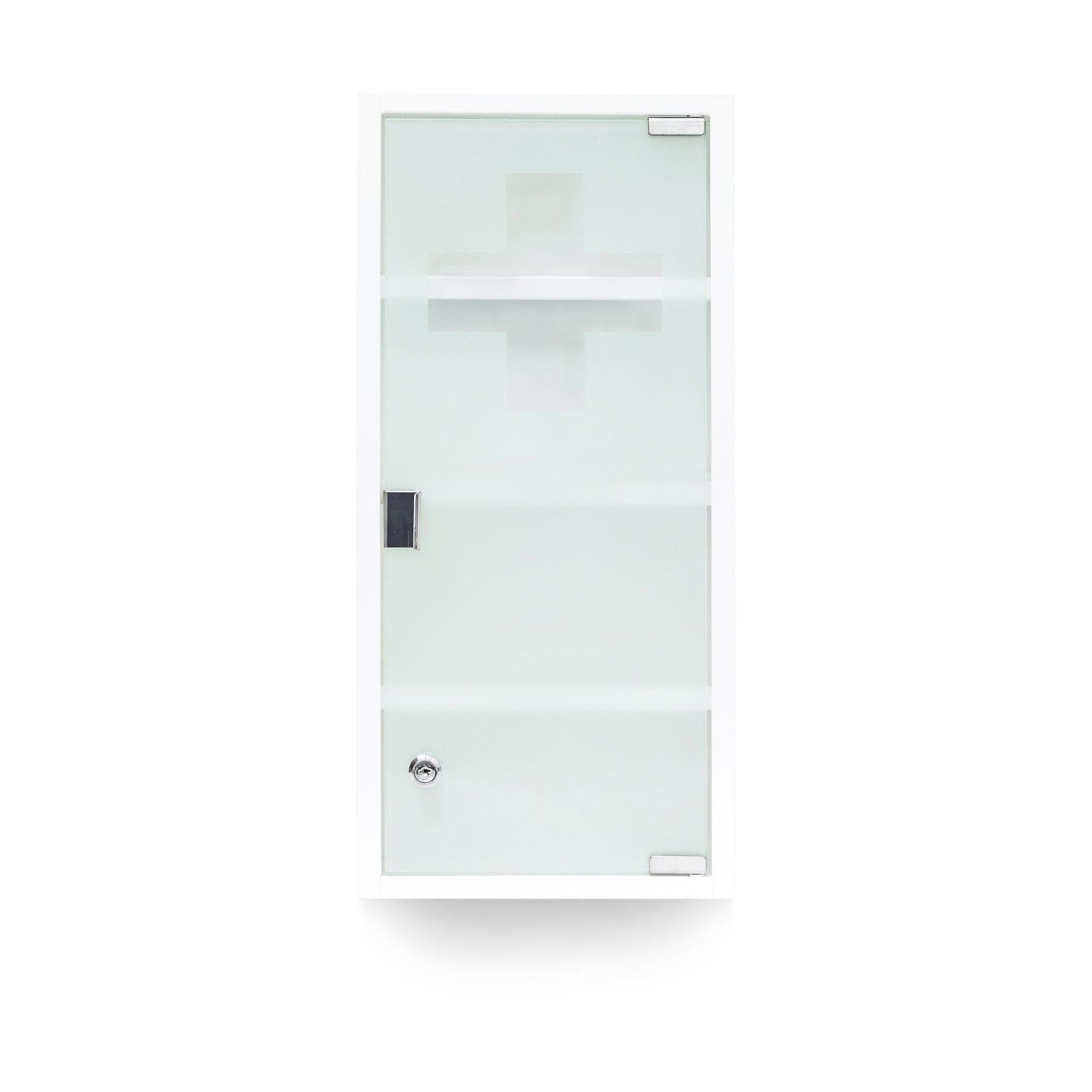 Medizinschrank EMERGENCY XXL Weiss-Transparent von Relaxdays