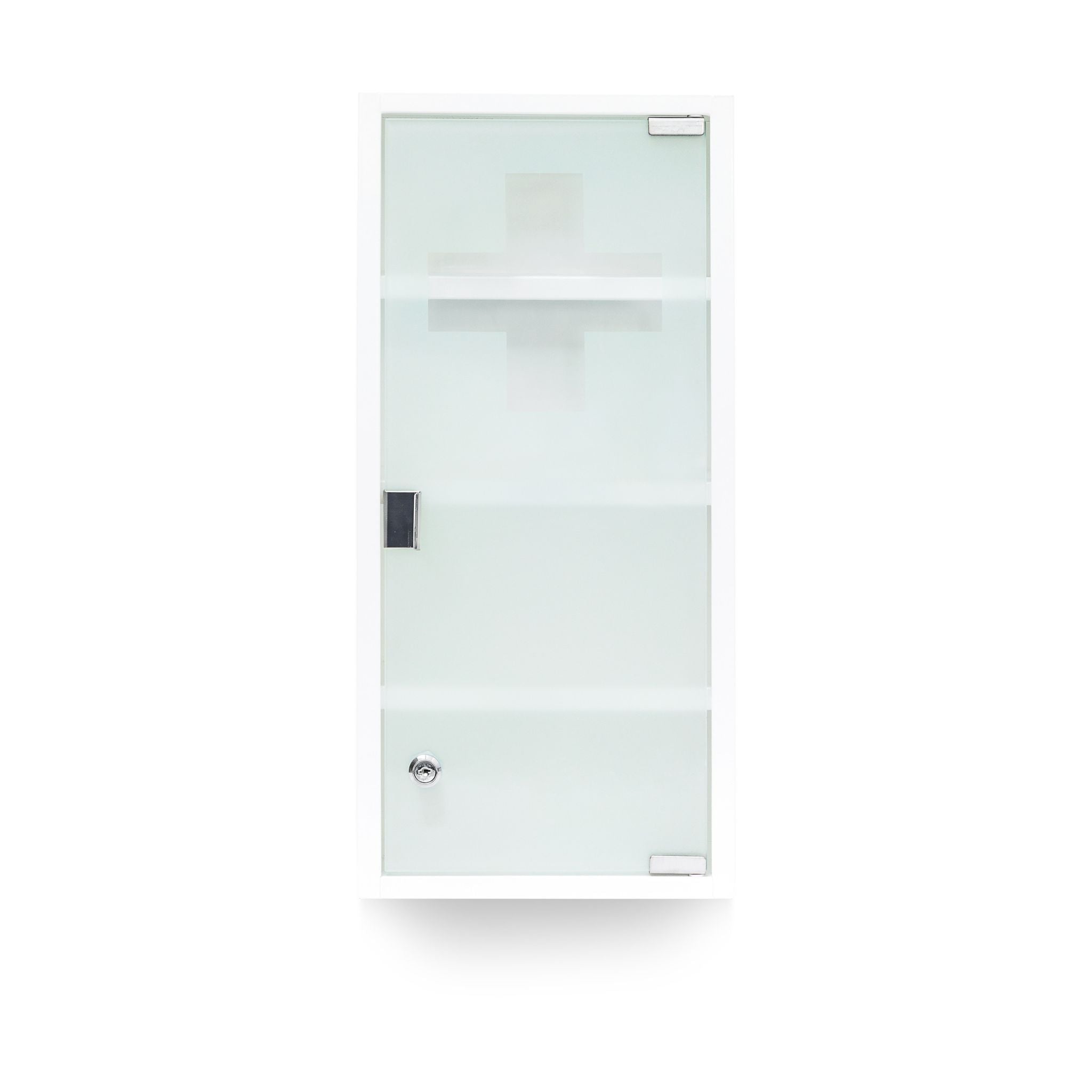 Medizinschrank EMERGENCY XXL Weiss-Transparent von Relaxdays