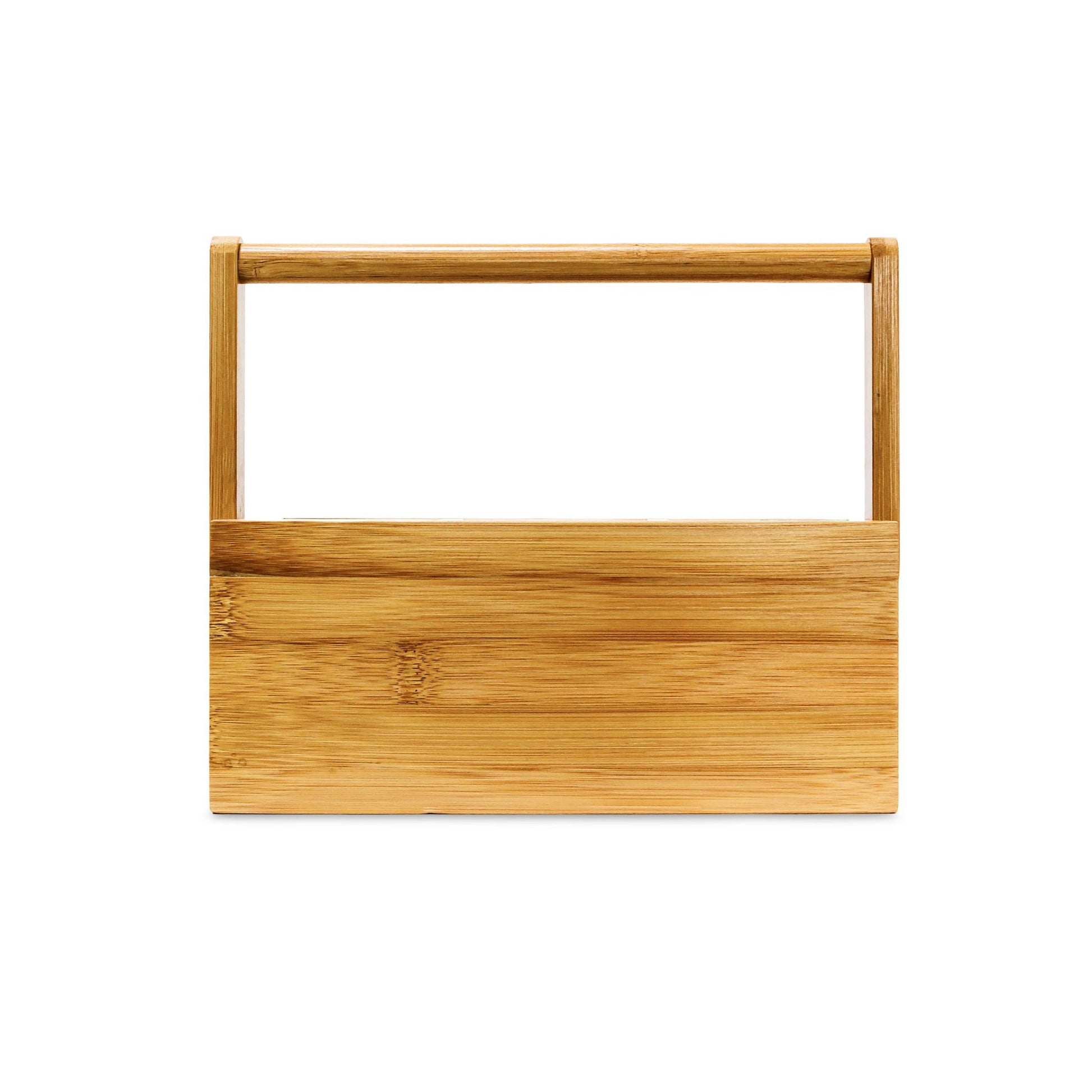 Schreibtisch Organizer Bambus 4 Fächer Hellbraun von Relaxdays