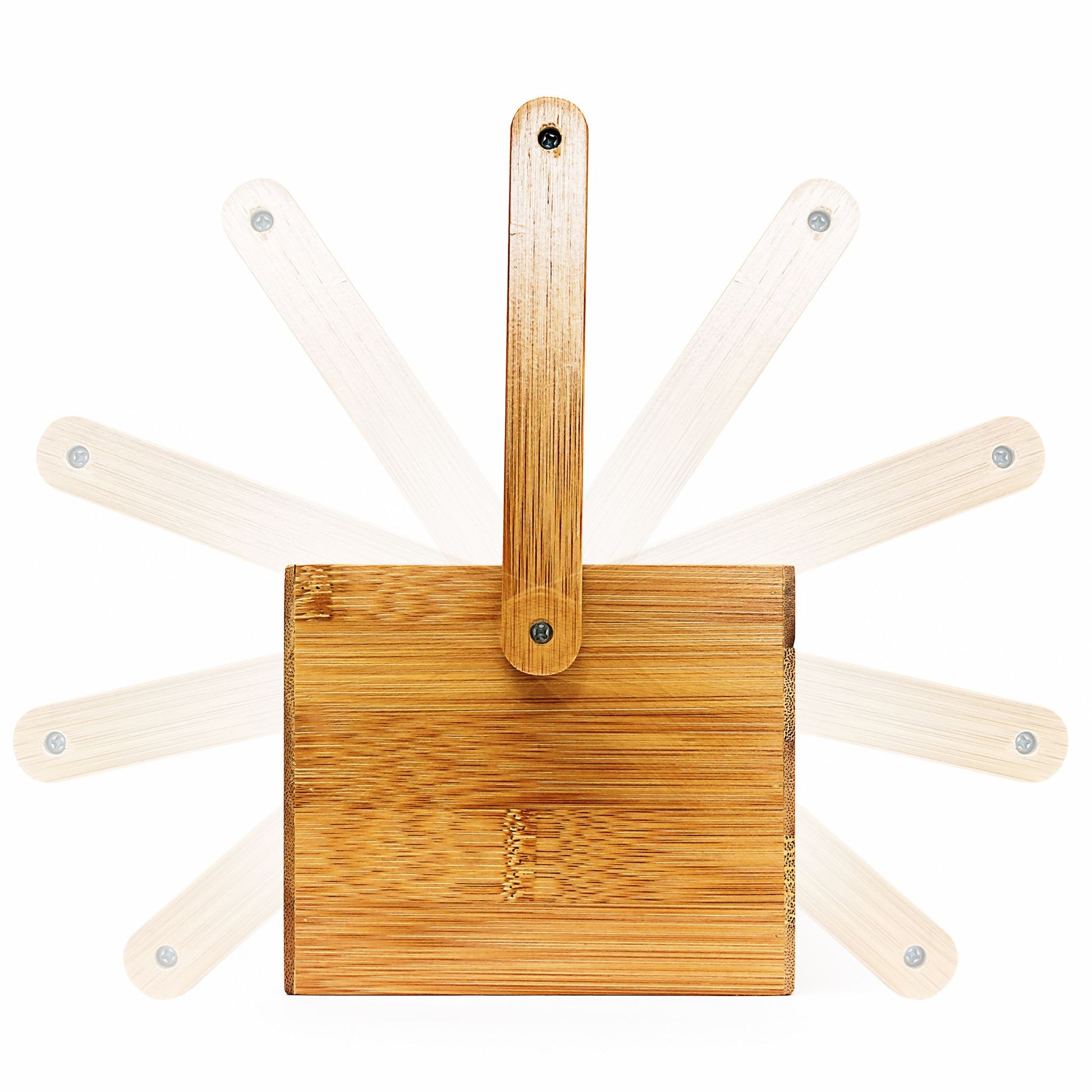 Schreibtisch Organizer Bambus 4 Fächer Hellbraun von Relaxdays
