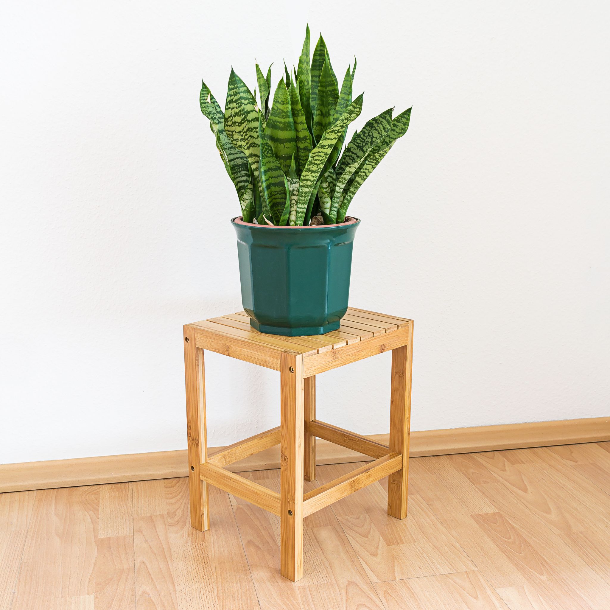 Blumenhocker Bambus Hellbraun von Relaxdays