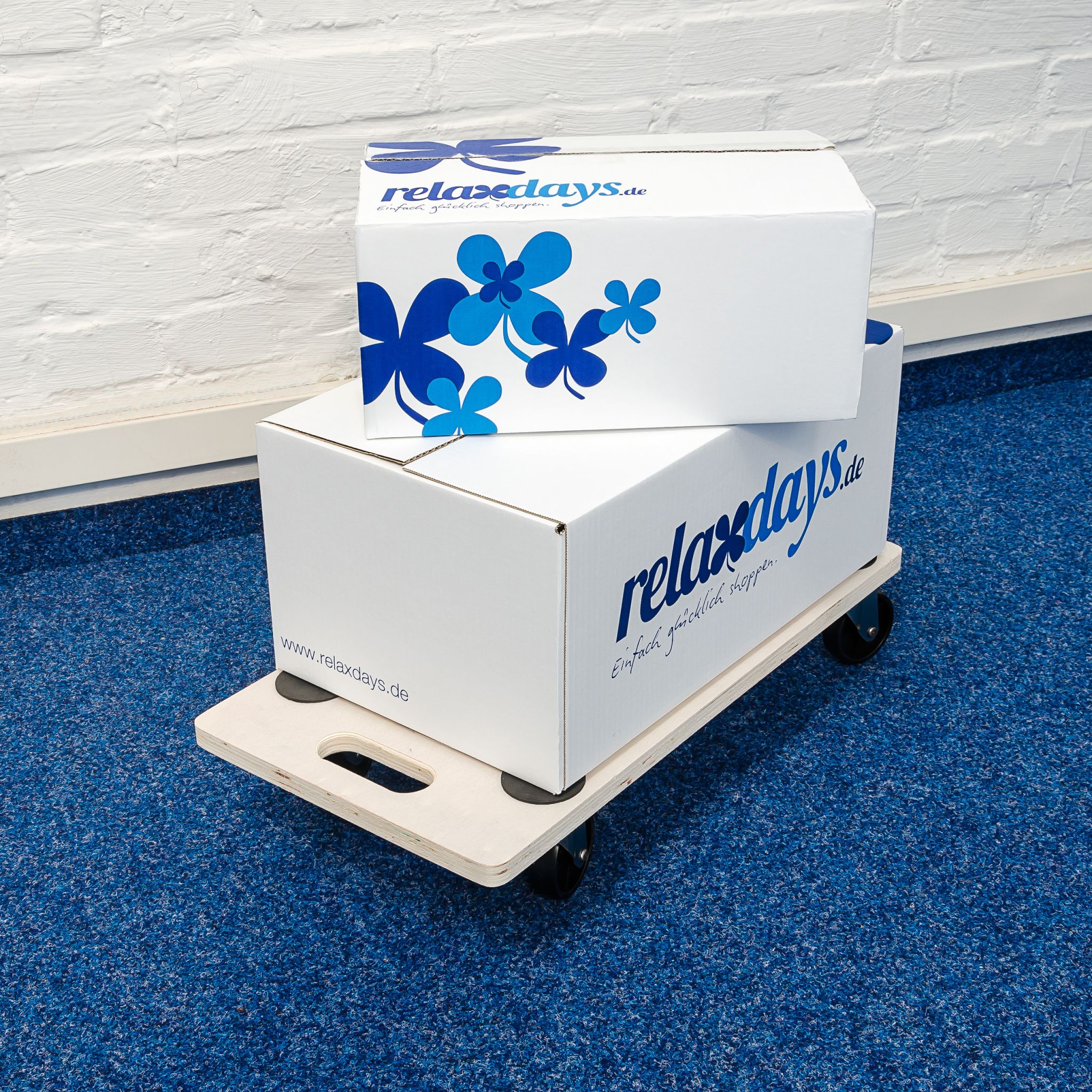 Transportroller Hellbraun-Schwarz