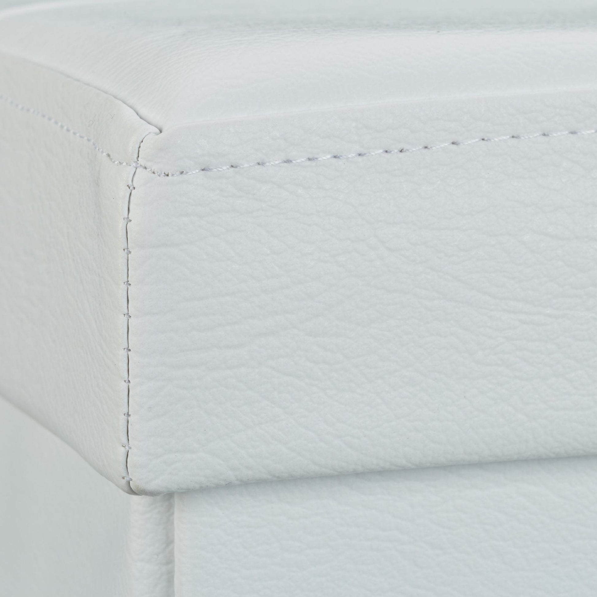 Sitzbank mit Stauraum Kunstleder Weiss von Relaxdays