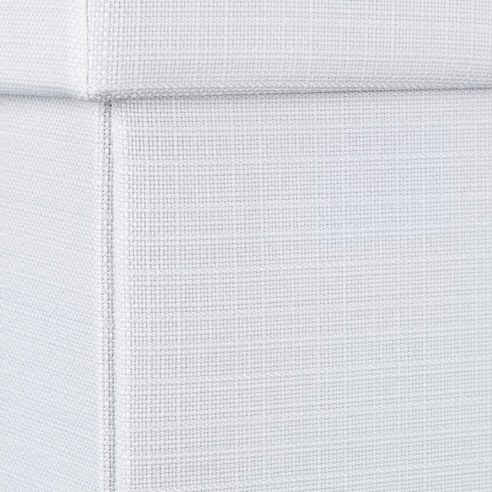 Faltbarer Sitzhocker mit Stauraum Leinen Weiss von Relaxdays
