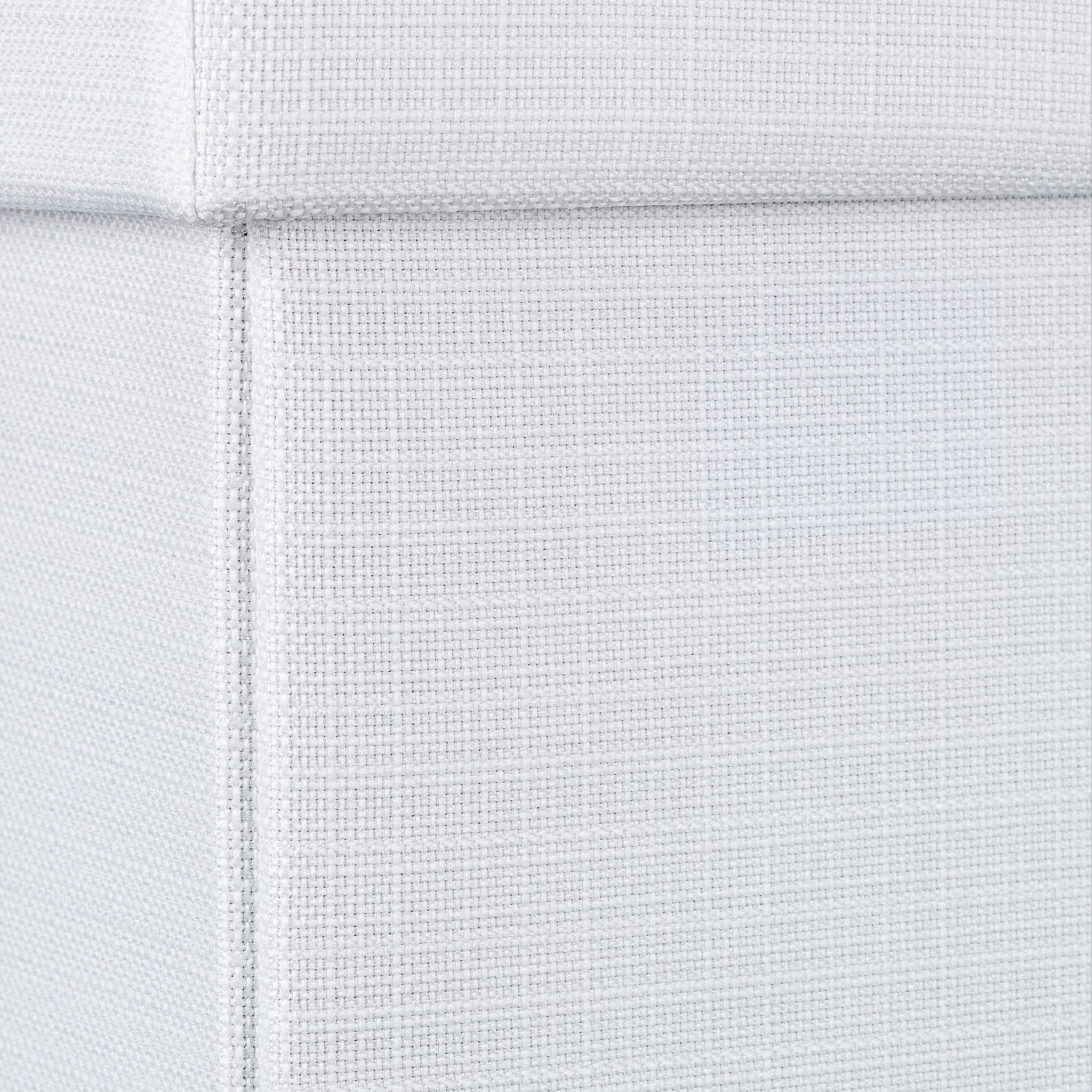 Faltbarer Sitzhocker mit Stauraum Leinen Weiss von Relaxdays