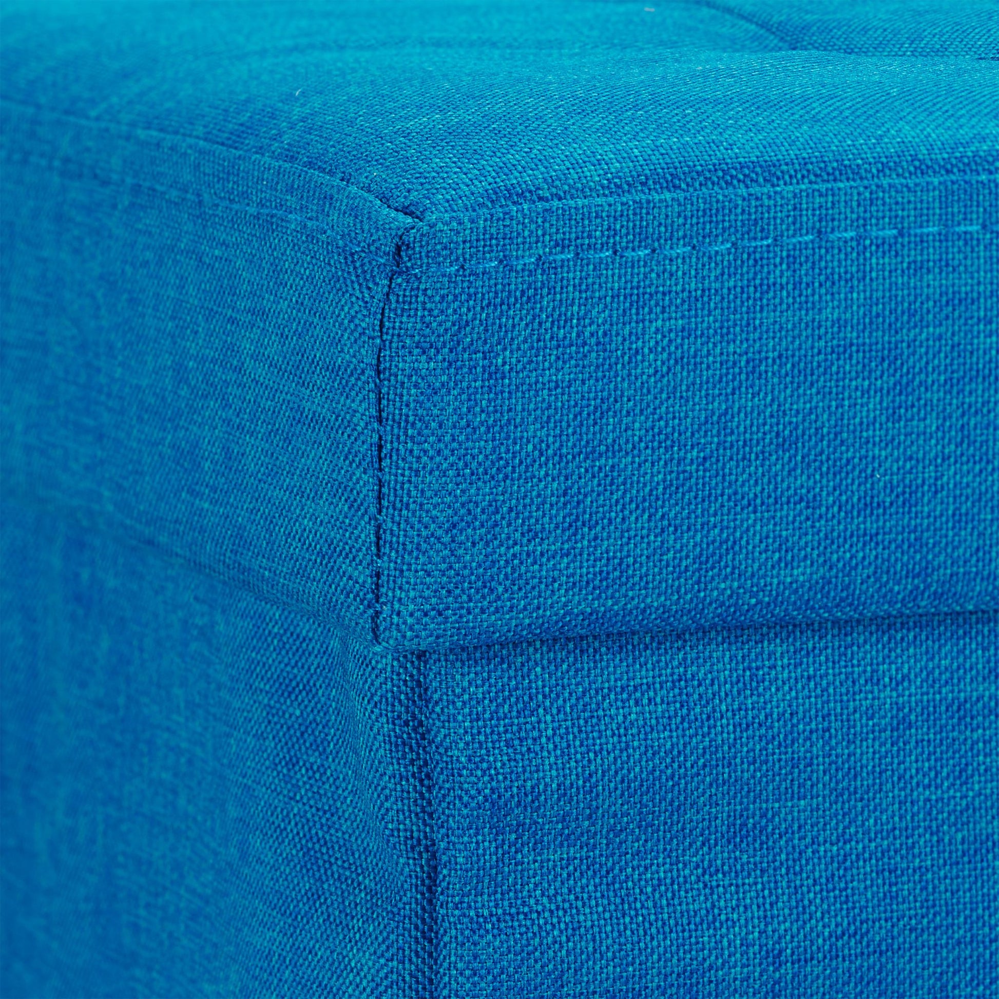 Faltbare Sitzbank Leinen Blau von Relaxdays