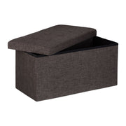 Faltbare Sitzbank Leinen Braun von Relaxdays