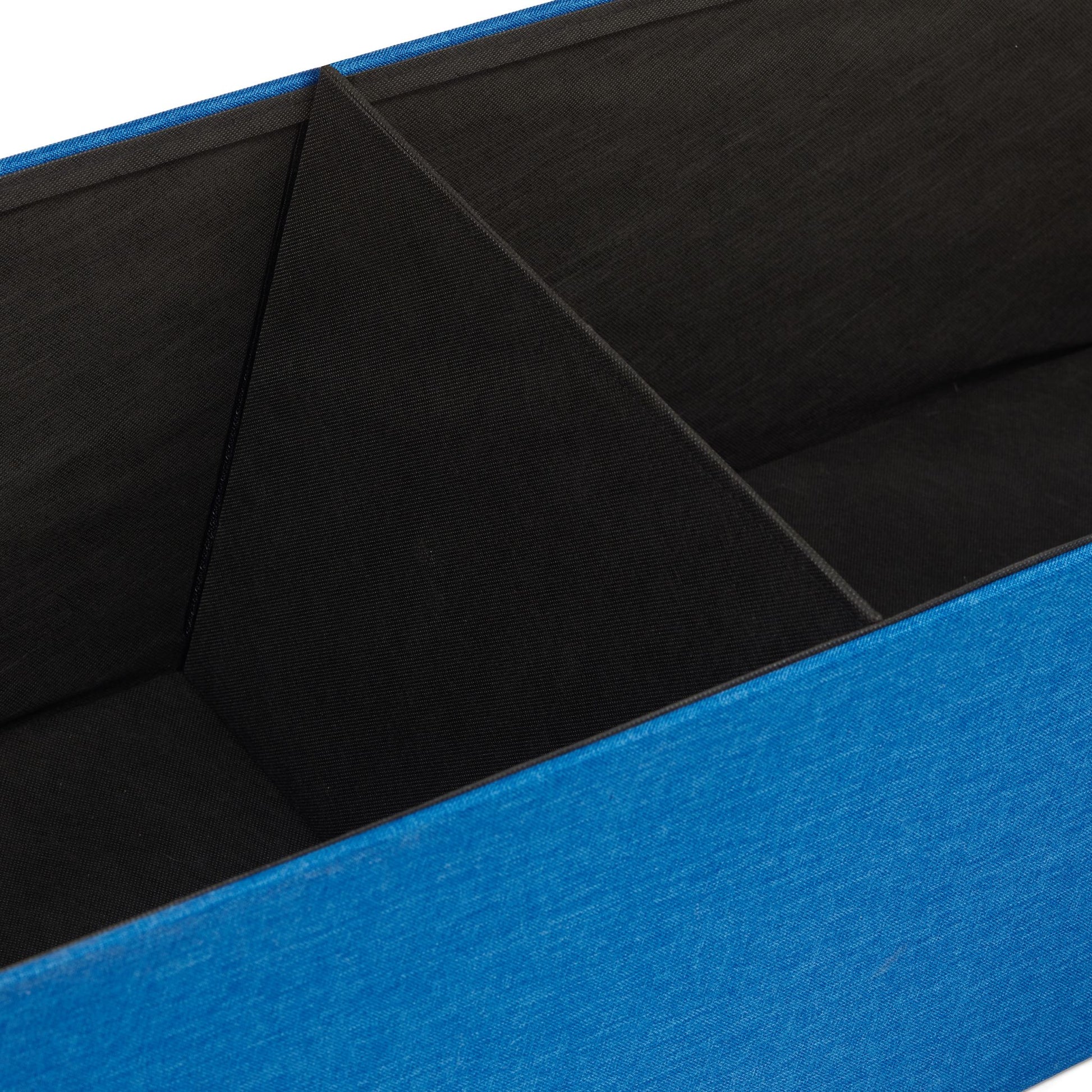 Faltbare Sitzbank Leinen Blau von Relaxdays