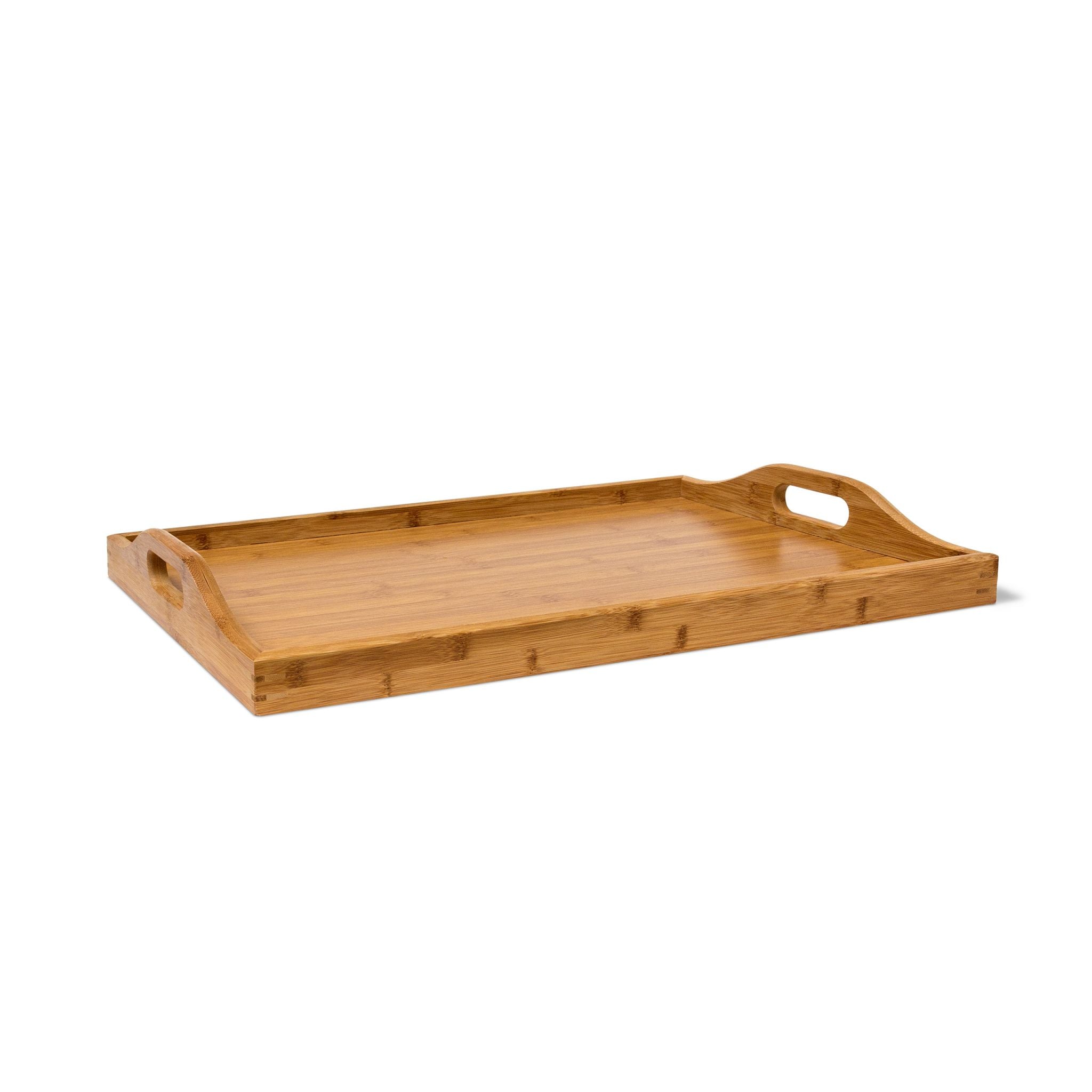 Tabletttisch Bambus 63,5cm natur Hellbraun von Relaxdays