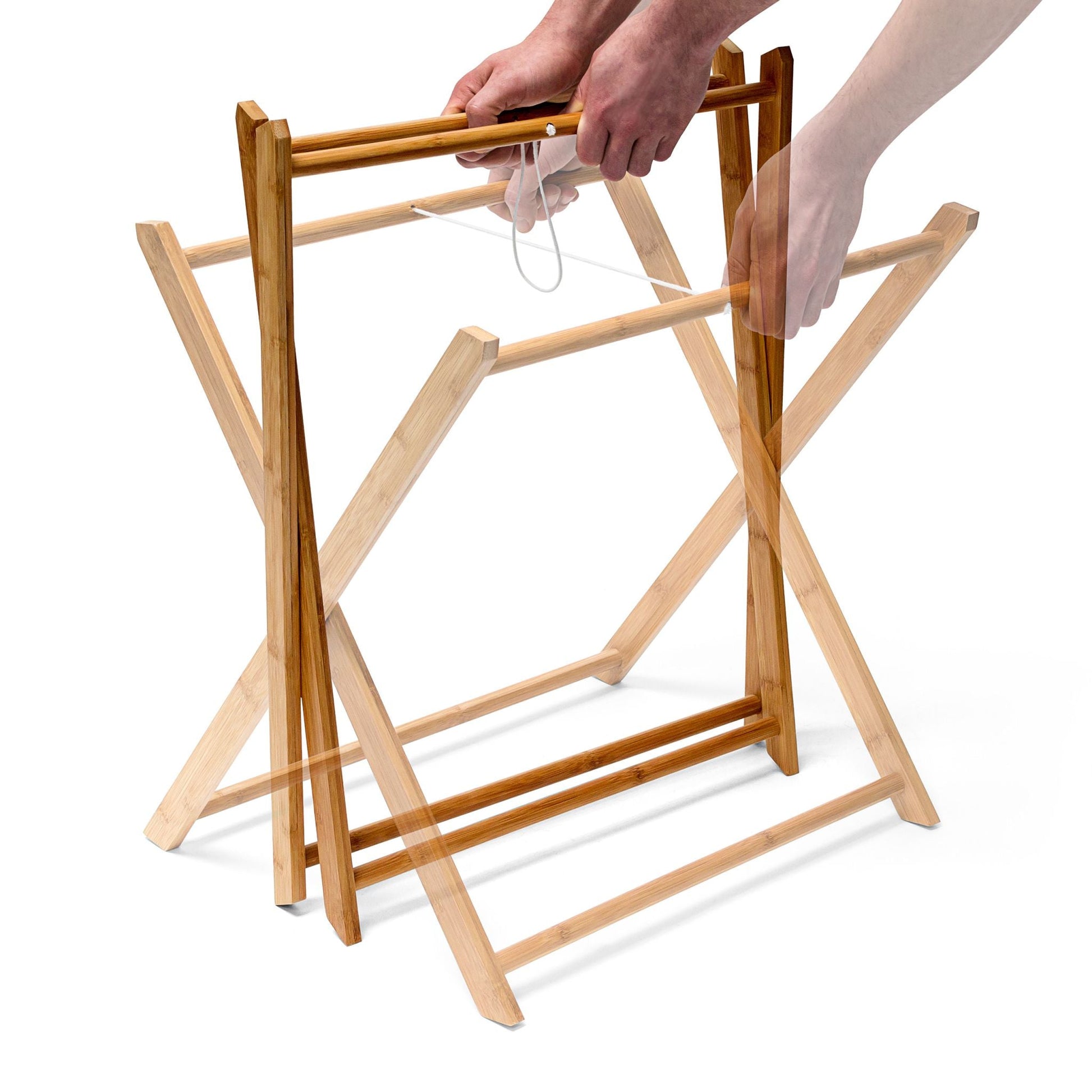 Tabletttisch Bambus 63,5cm natur Hellbraun von Relaxdays