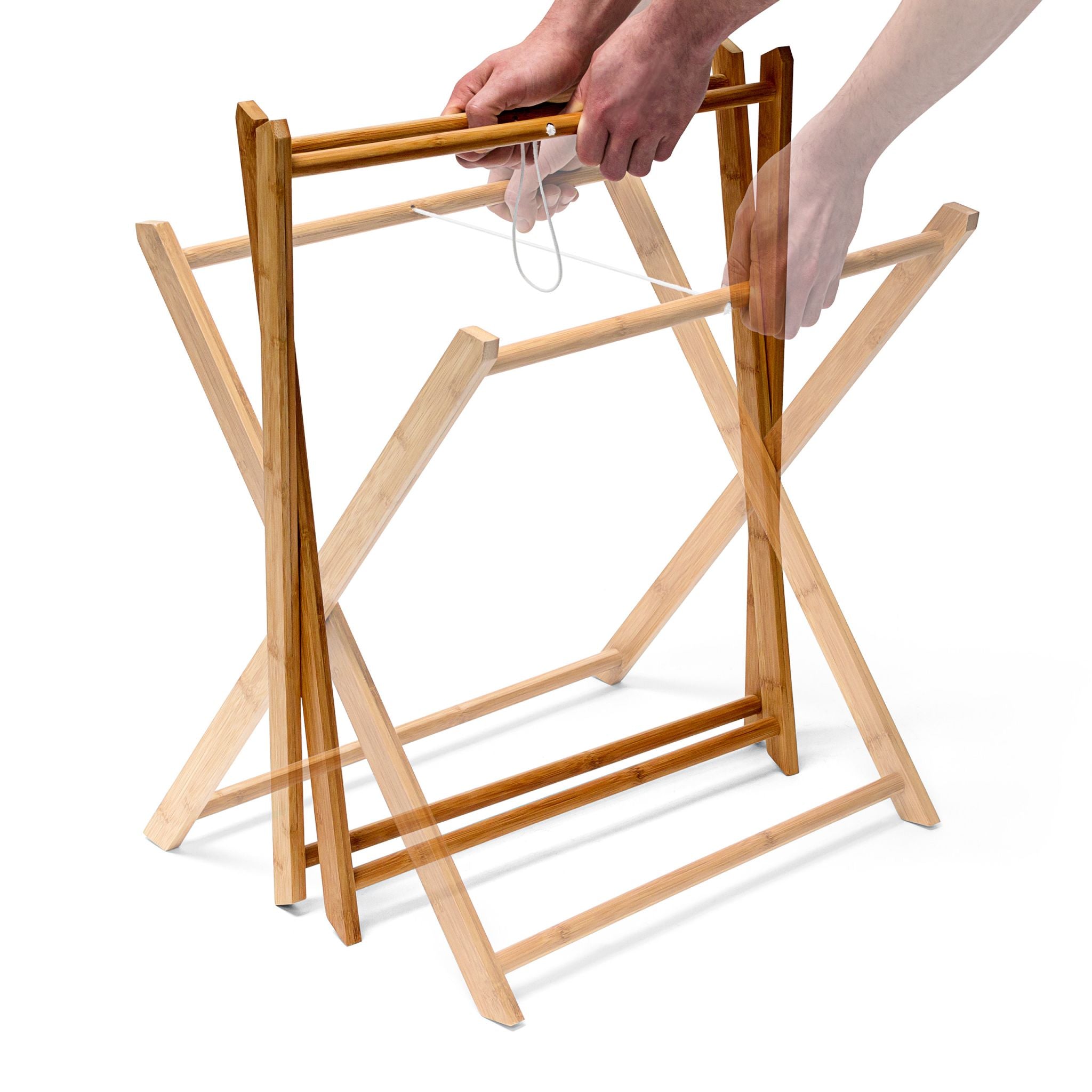 Tabletttisch Bambus 63,5cm natur Hellbraun von Relaxdays