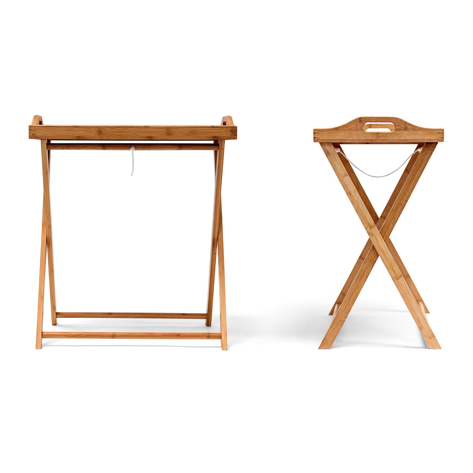 Tabletttisch Bambus 63,5cm natur Hellbraun von Relaxdays