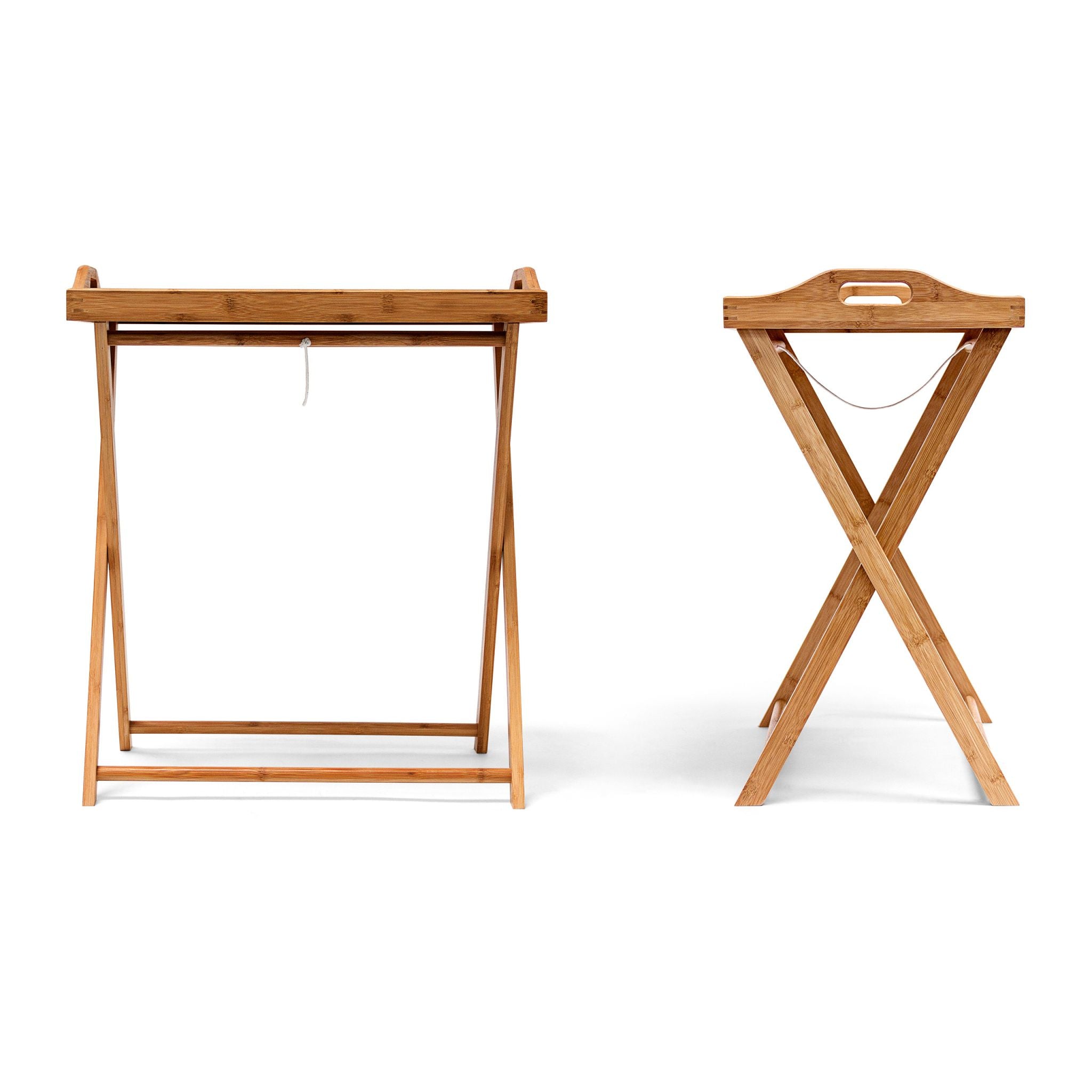 Tabletttisch Bambus 63,5cm natur Hellbraun von Relaxdays
